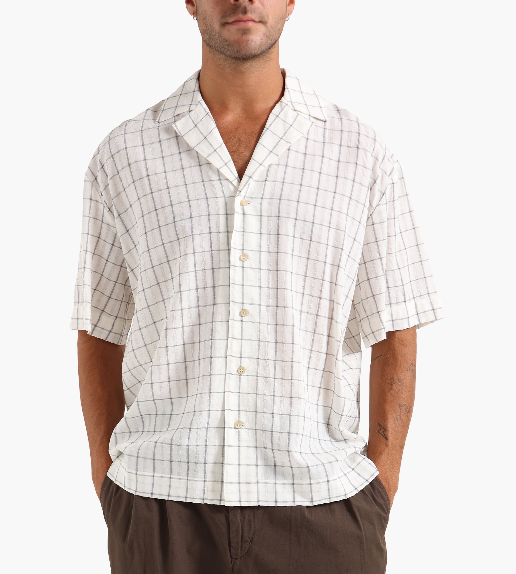 Won Hundred Desmond Shirt Grey Check