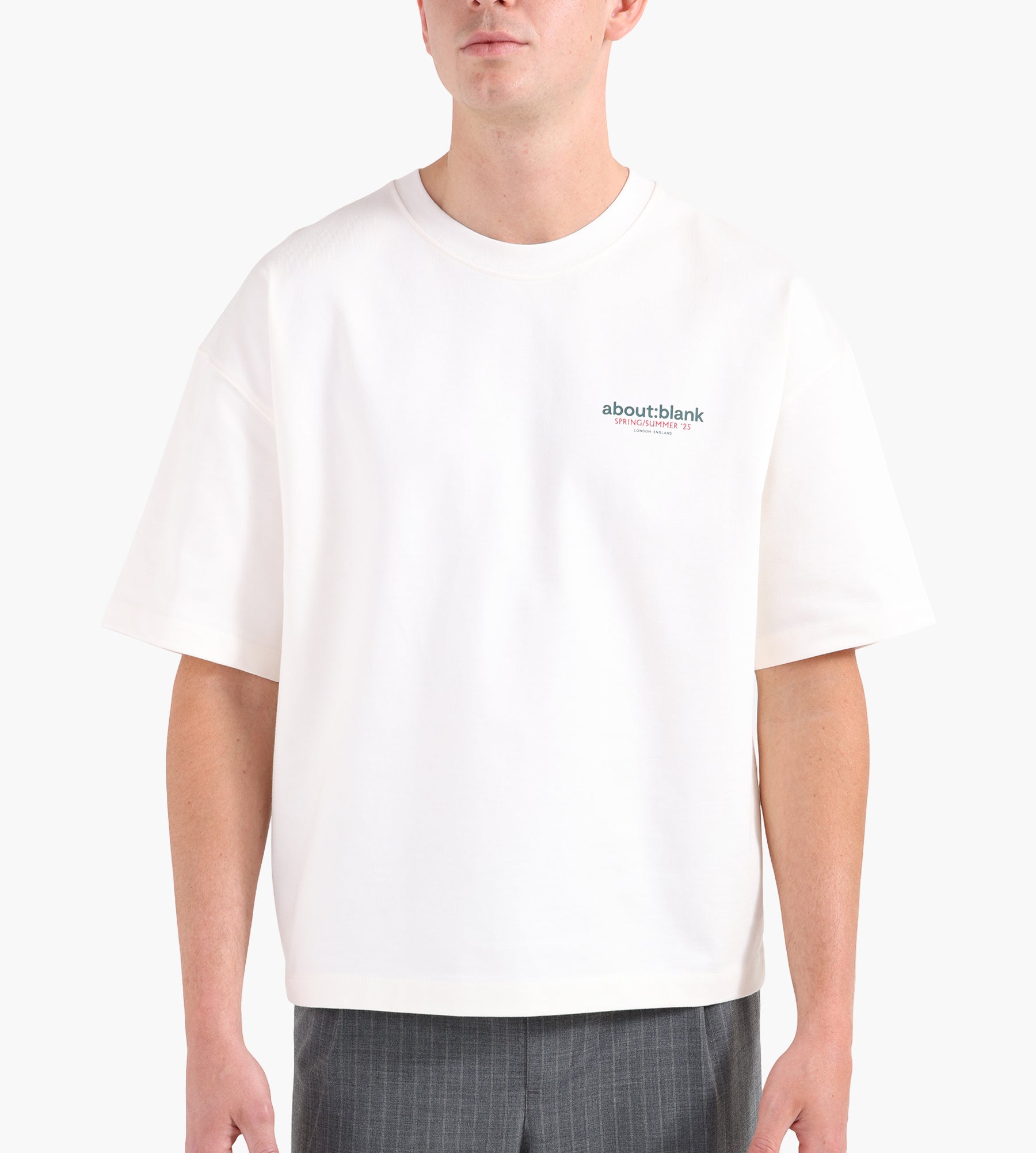 about:blank Tour T-Shirt Oat Red Green