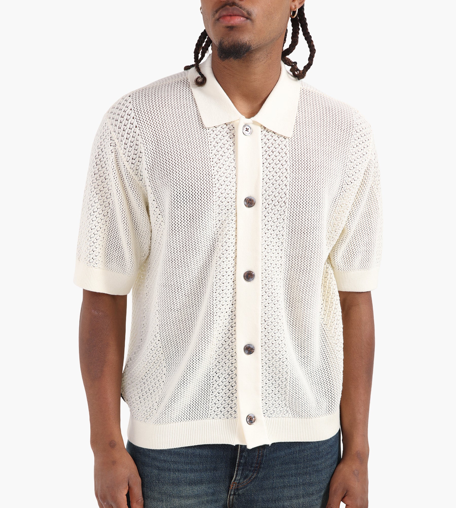 Obey Evan Sweater Shirt Unbleached