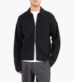 OLAF Knitted Zip Cardigan Black