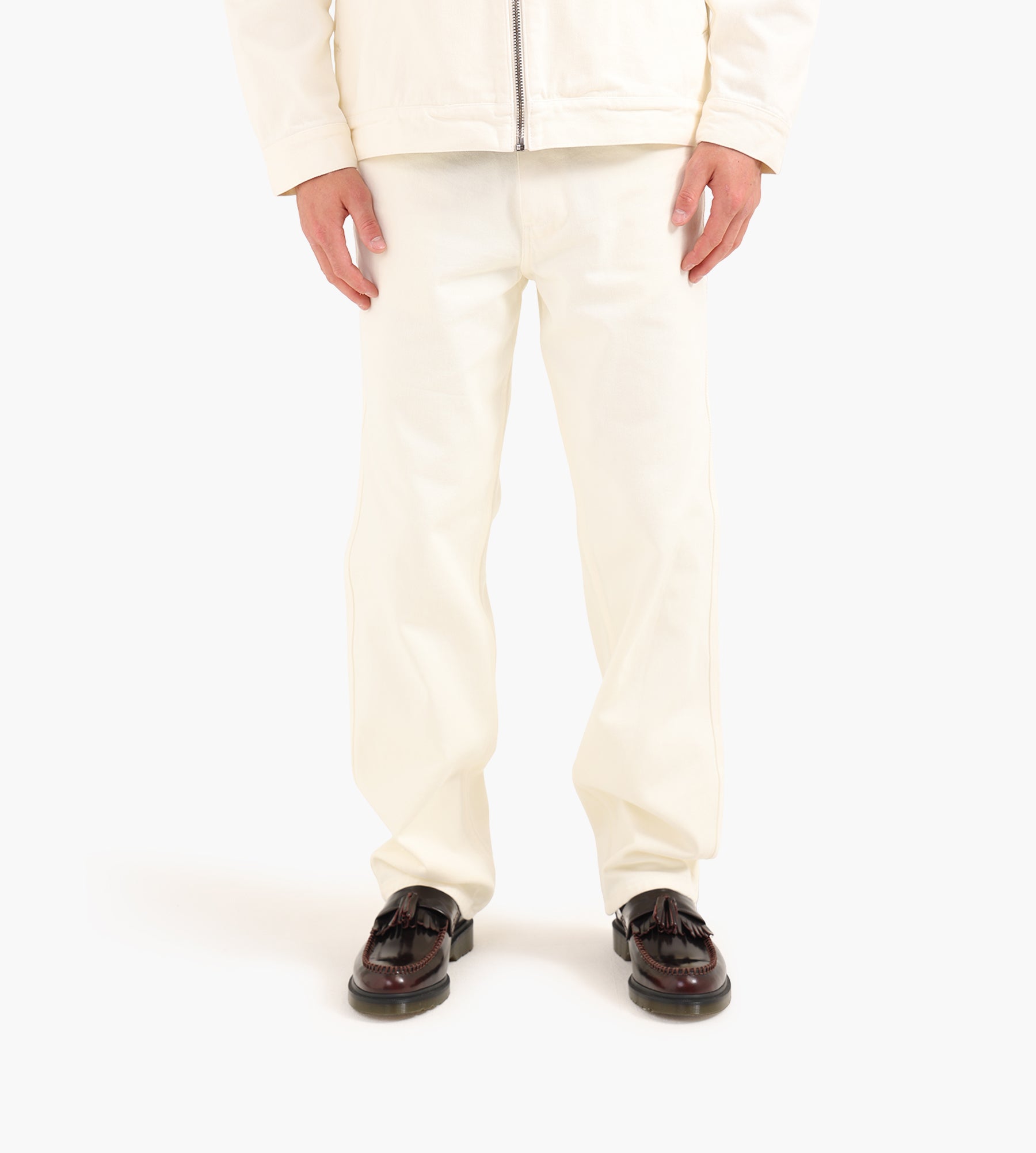 Palmes Coarse Trousers Broken White