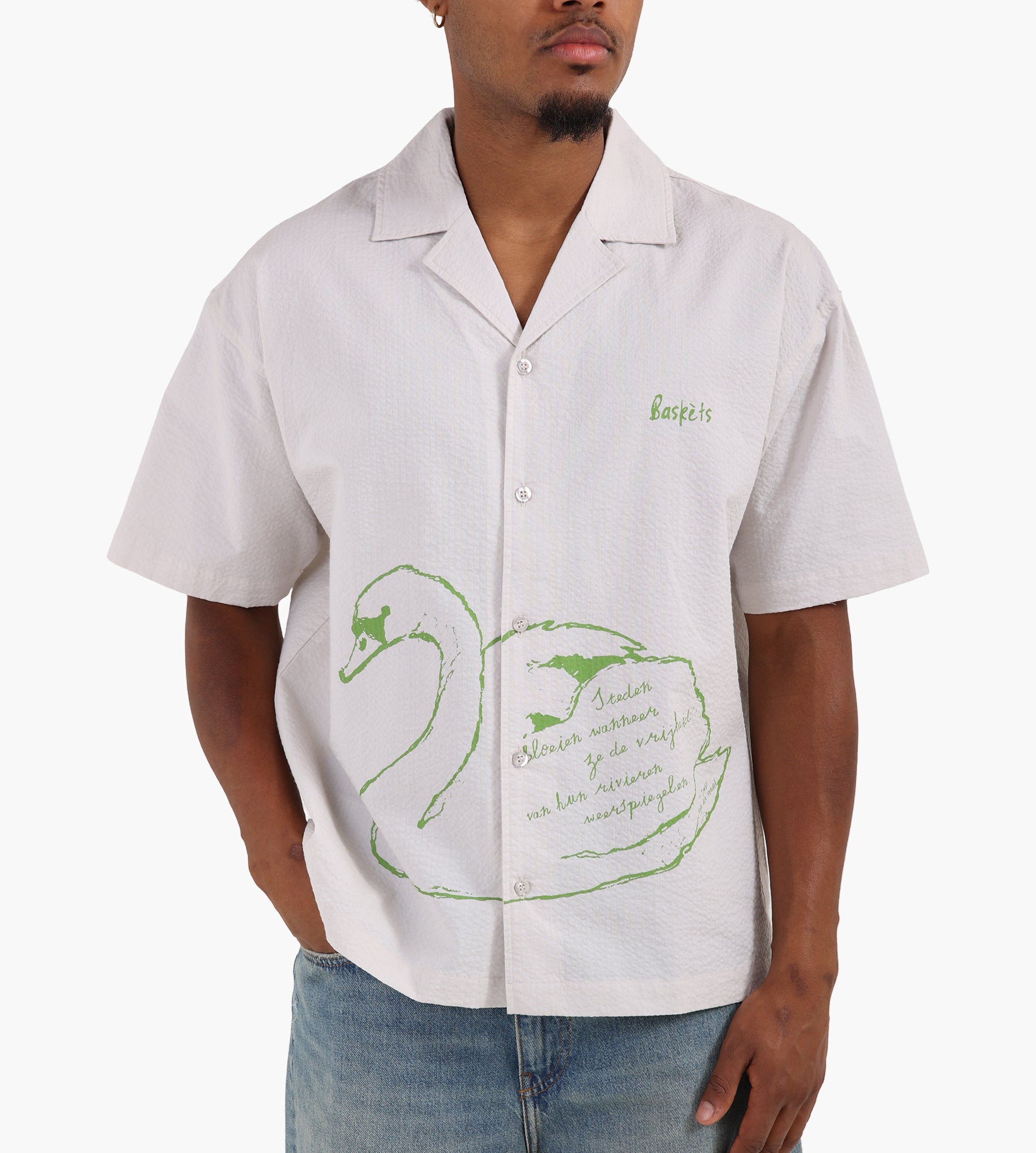 Baskèts Swan Shirt Ecru