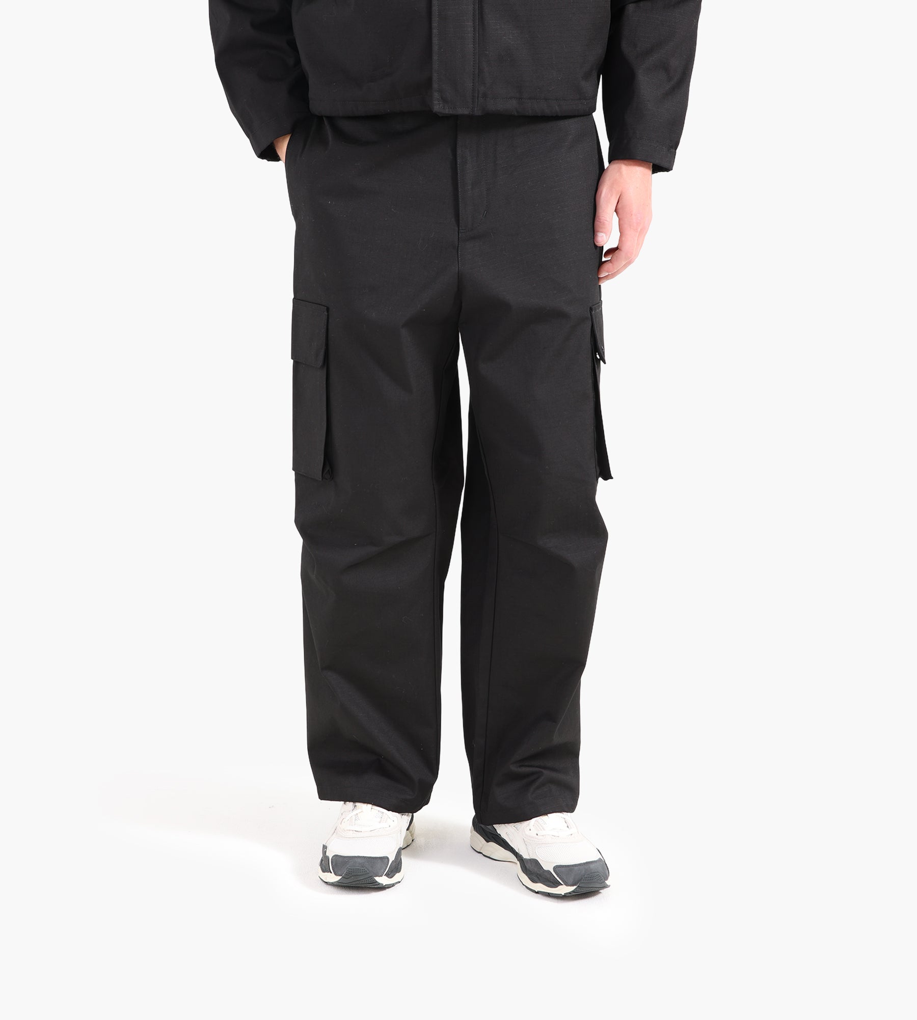 Arte Antwerp Waxed Ripstop Pants Black