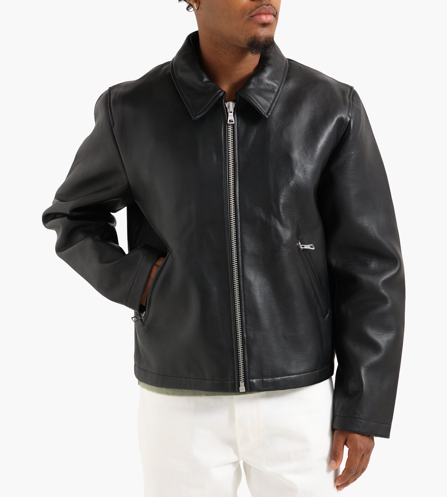 Won Hundred Dutton Leather Jacket Black