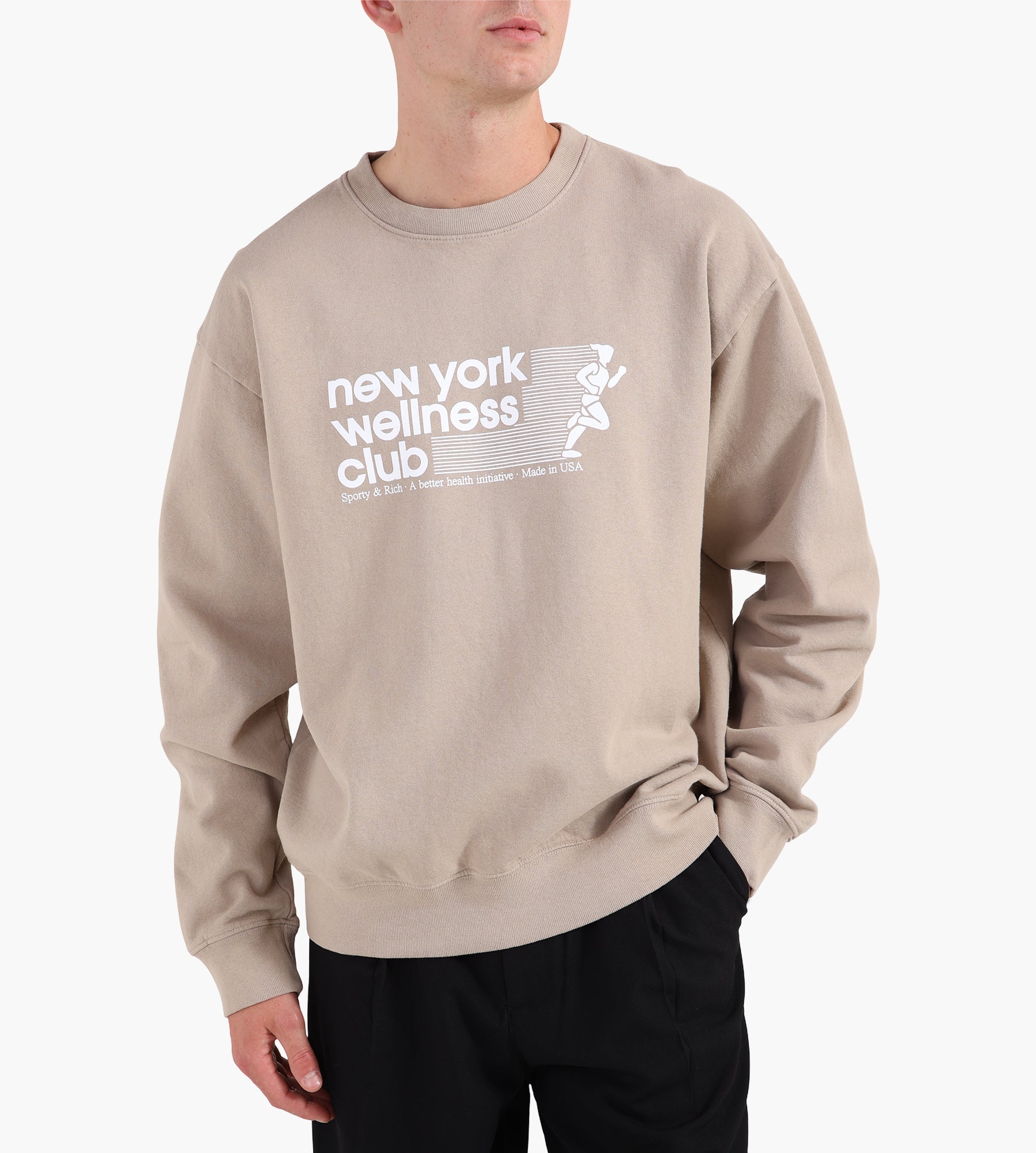 Sporty & Rich USA Wellness Club Crewneck Elephant