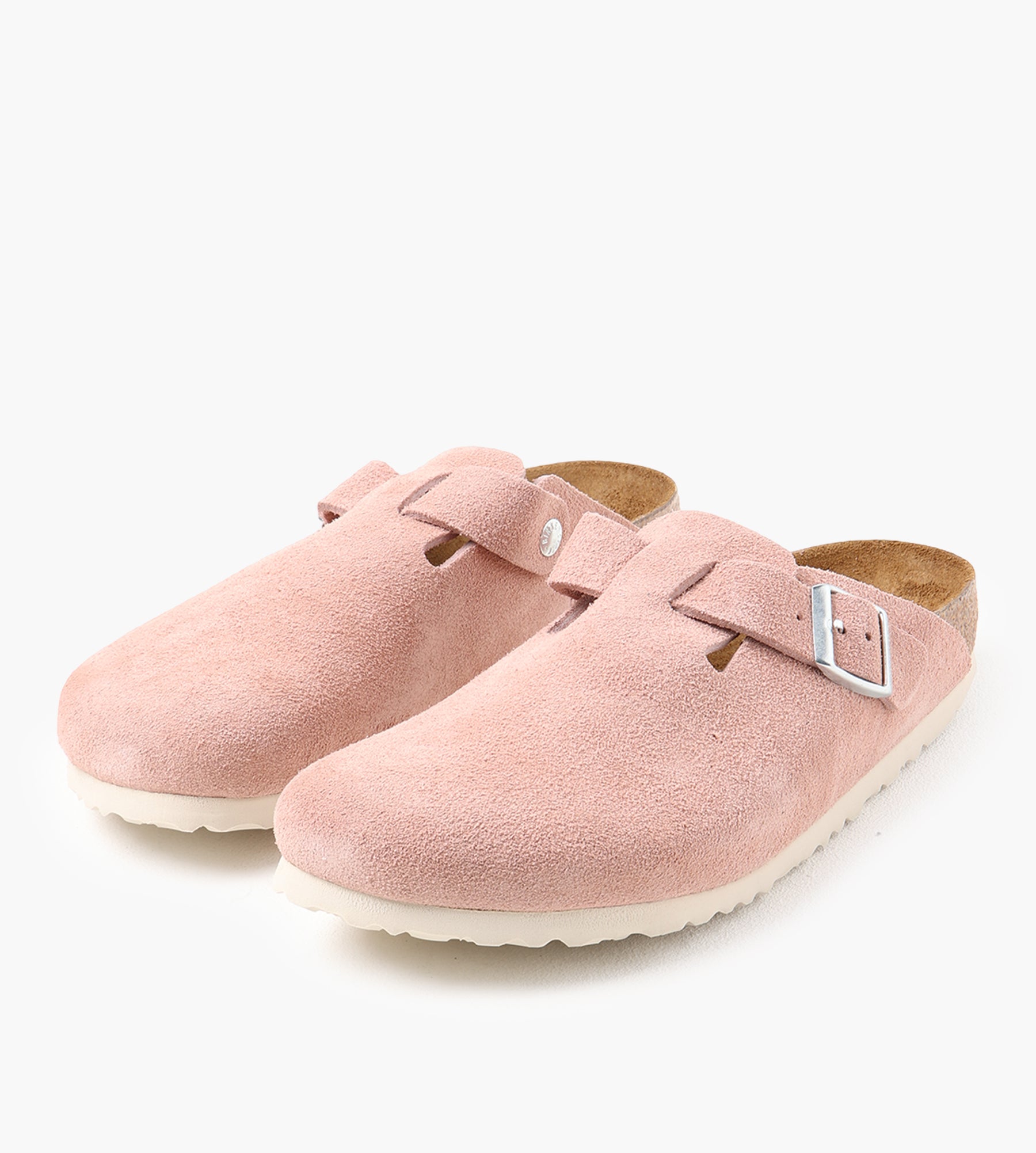 Birkenstock Boston BS Suede Leather Pink Clay