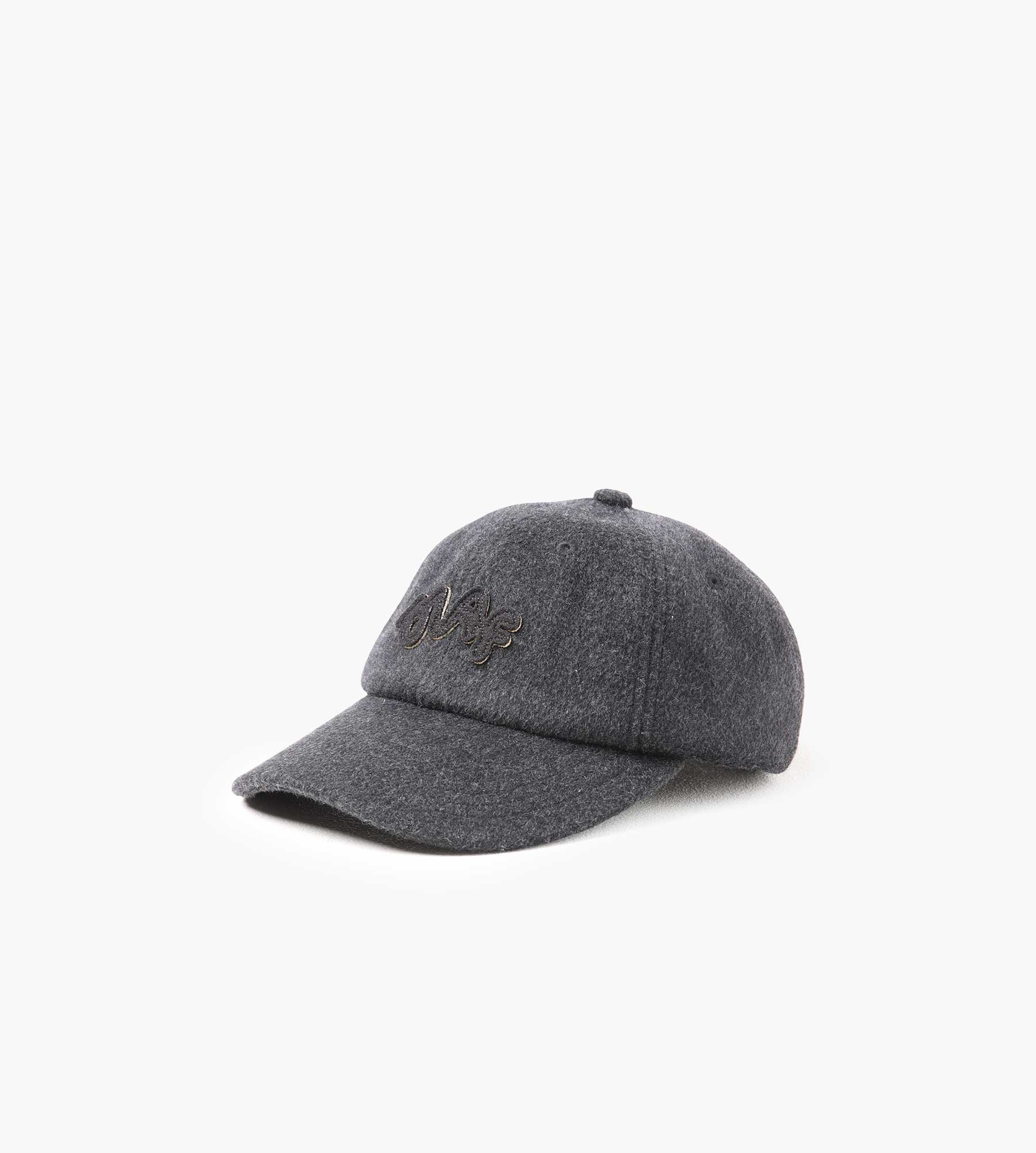 OLAF Signature Logo Wool Cap Charcoal Melange