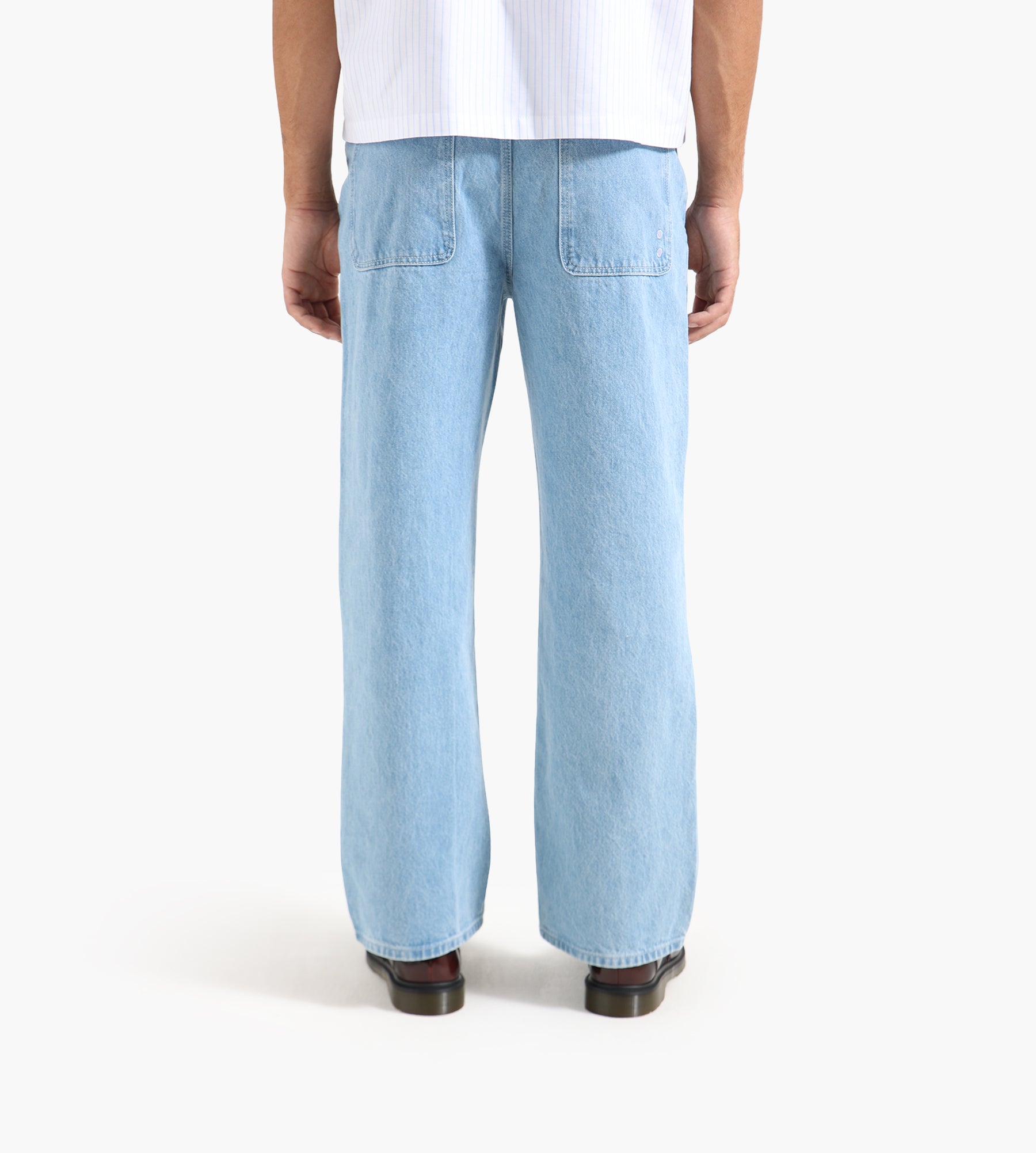 about:blank Relaxed Denim Jeans Light Blue Wash