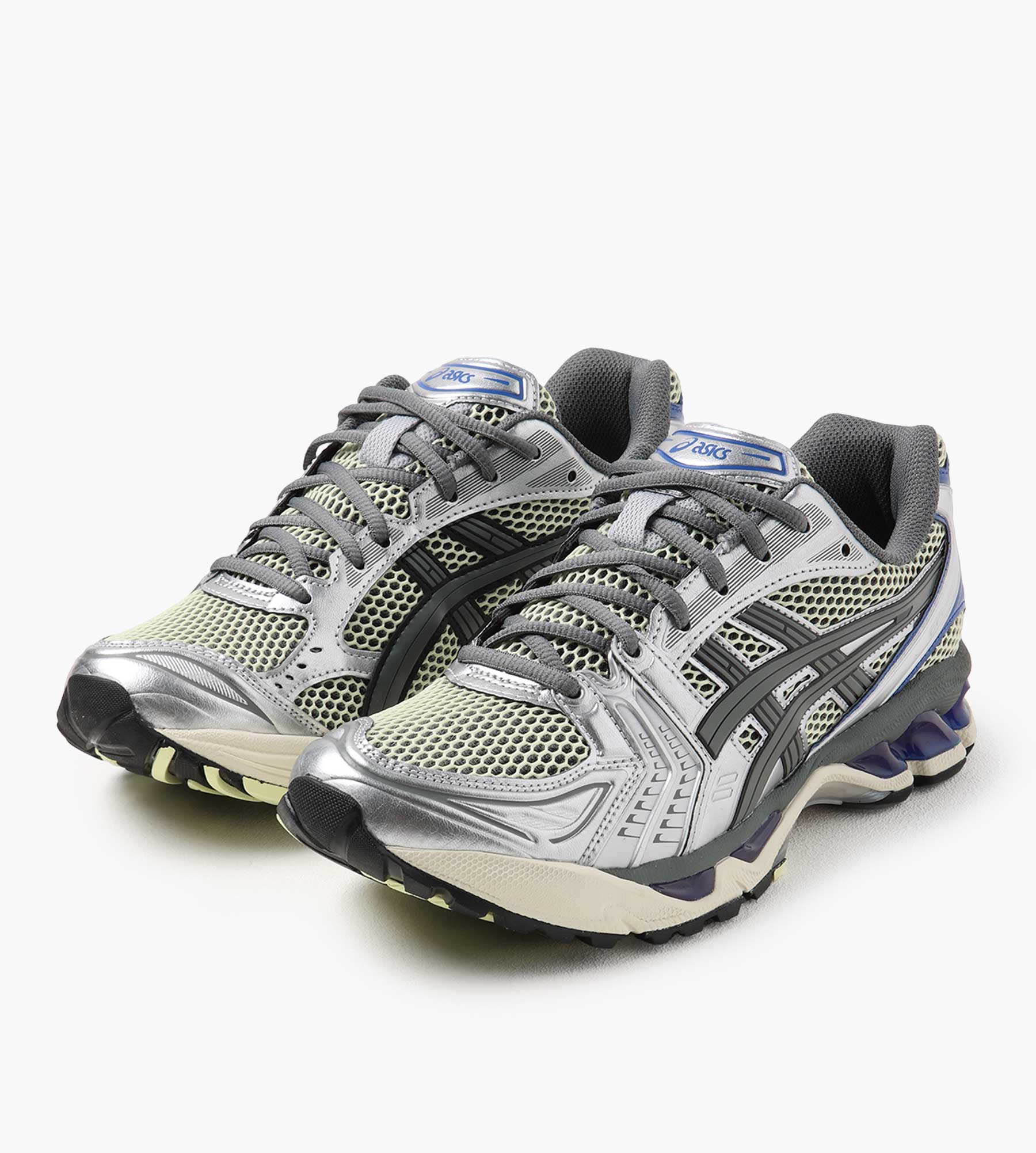 Asics GEL-Kayano 14 Soft Yellow Asics Blue