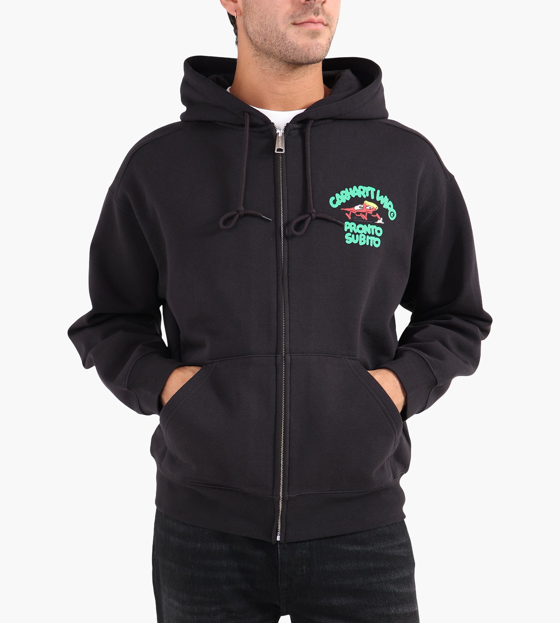 Carhartt WIP Hooded Pronto Sweat Jacket Black