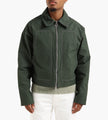 about:blank Utility Jacket Green Ecru
