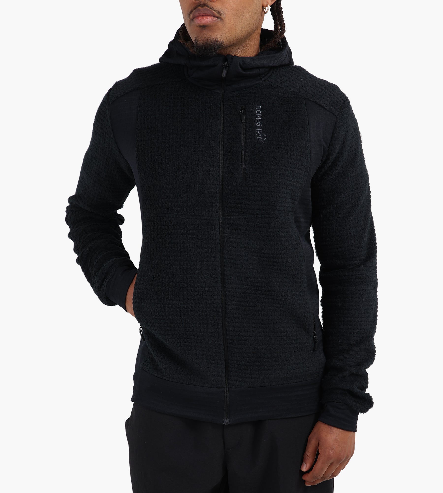 Norrøna Falketind Alpha120 Zip Hood Caviar