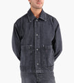 OLAF Denim Boxy Jacket Washed Charcoal
