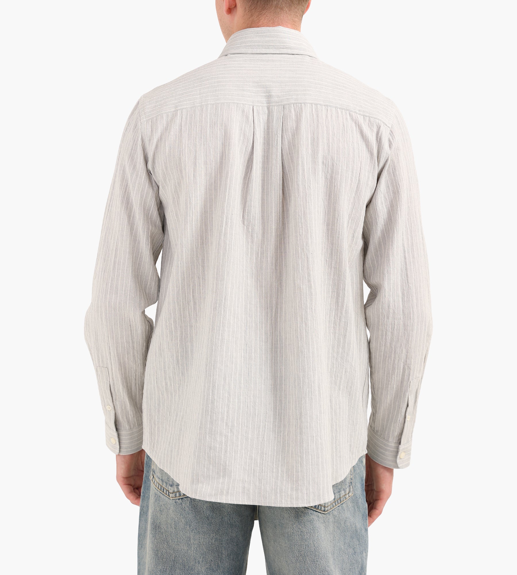 Libertine-Libertine Canyon Shirt 3617 Light Grey Pinstripe