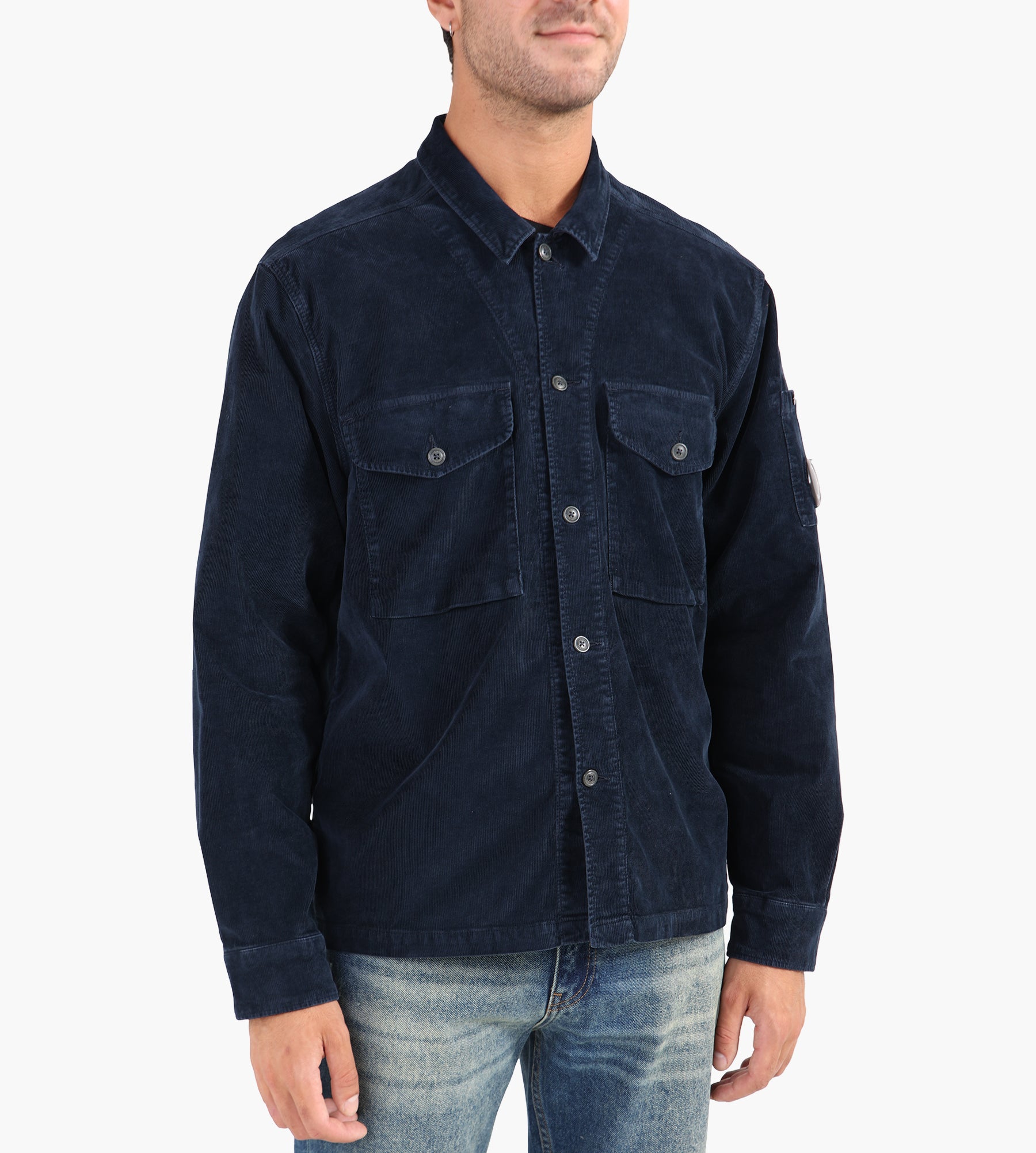 C.P. Company Corduroy Overshirt Total Eclipse