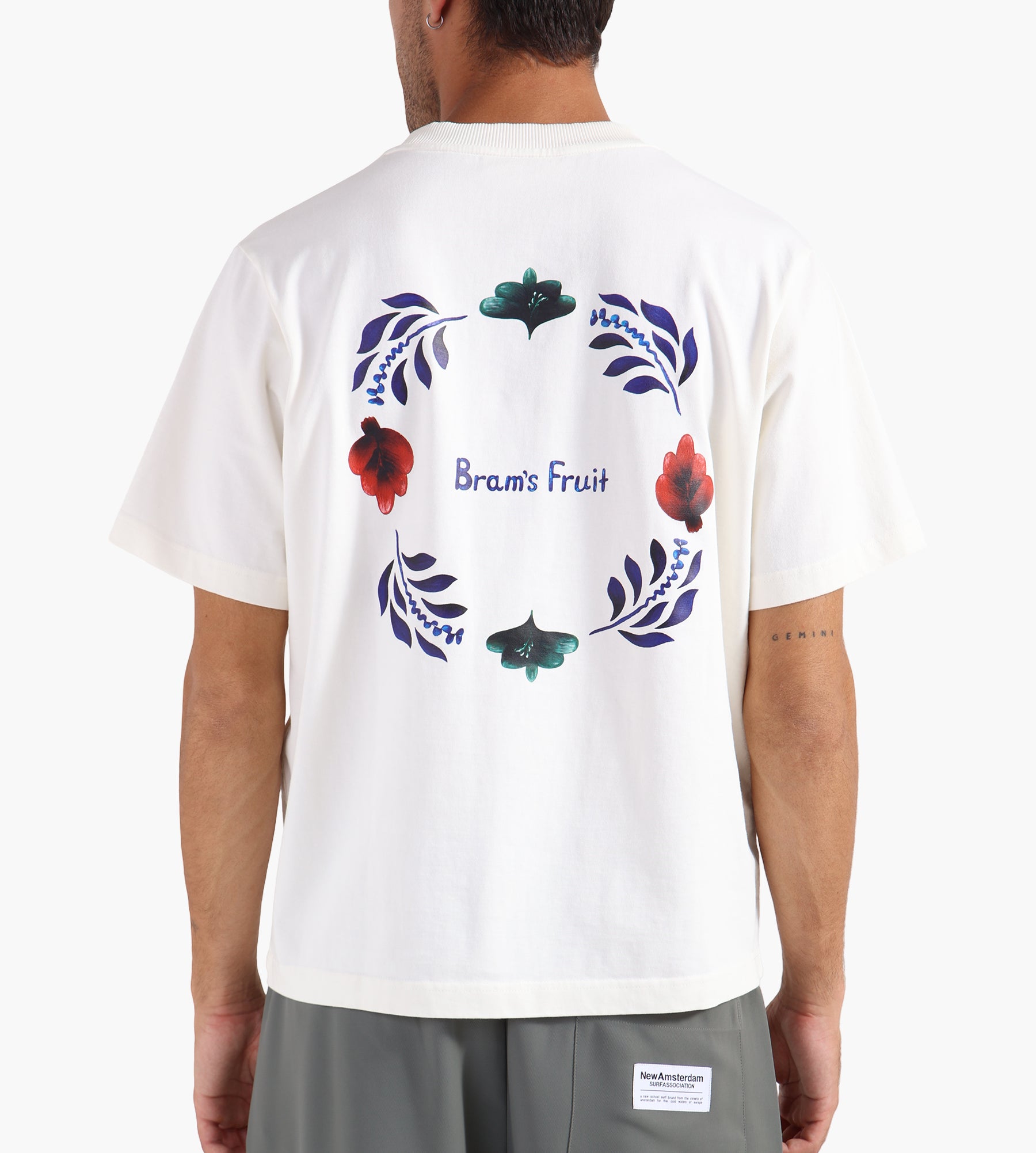 Bram's Fruit Flora T-shirt Solid White