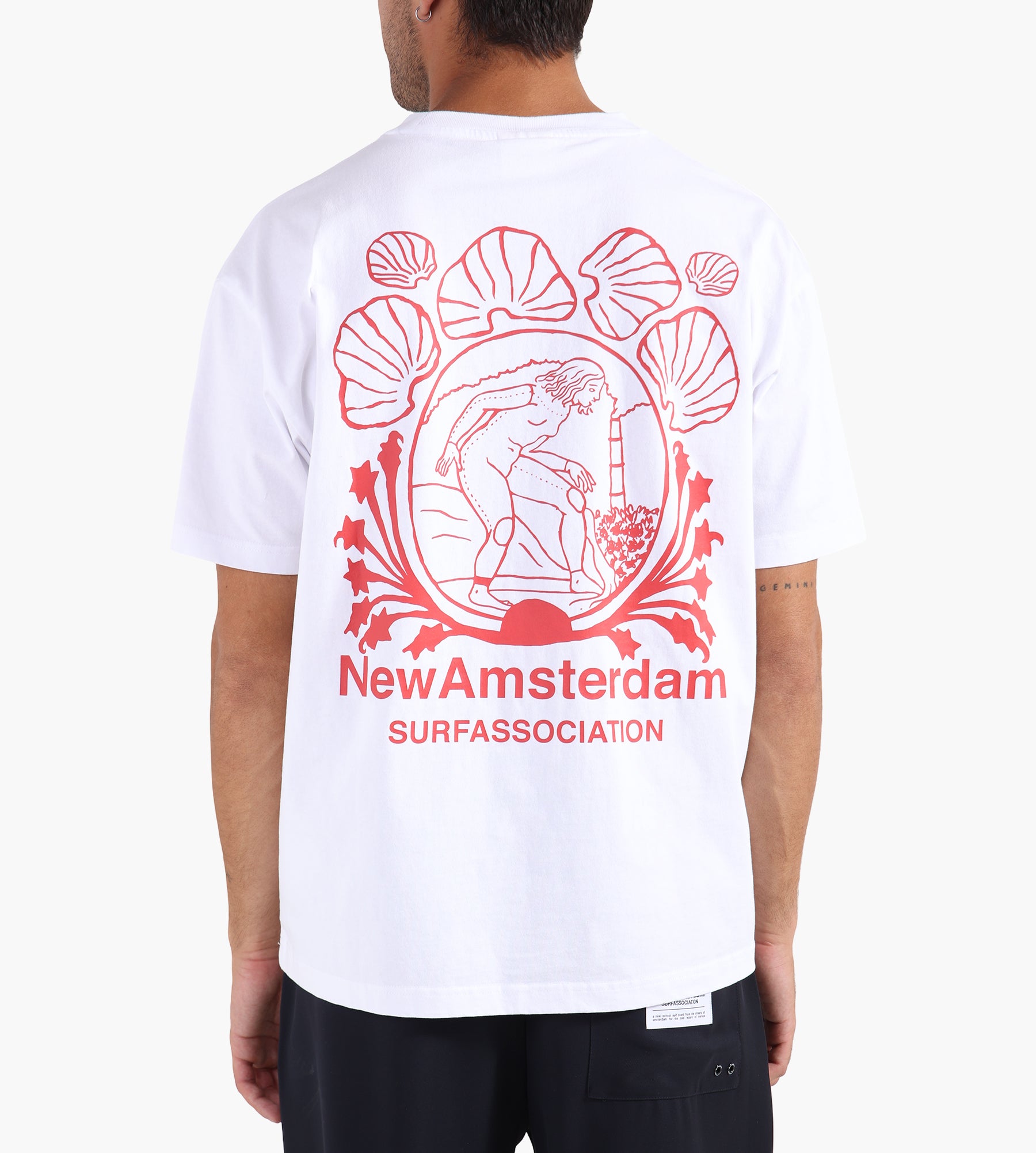 New Amsterdam Surf Association Lost Surfer Tee White