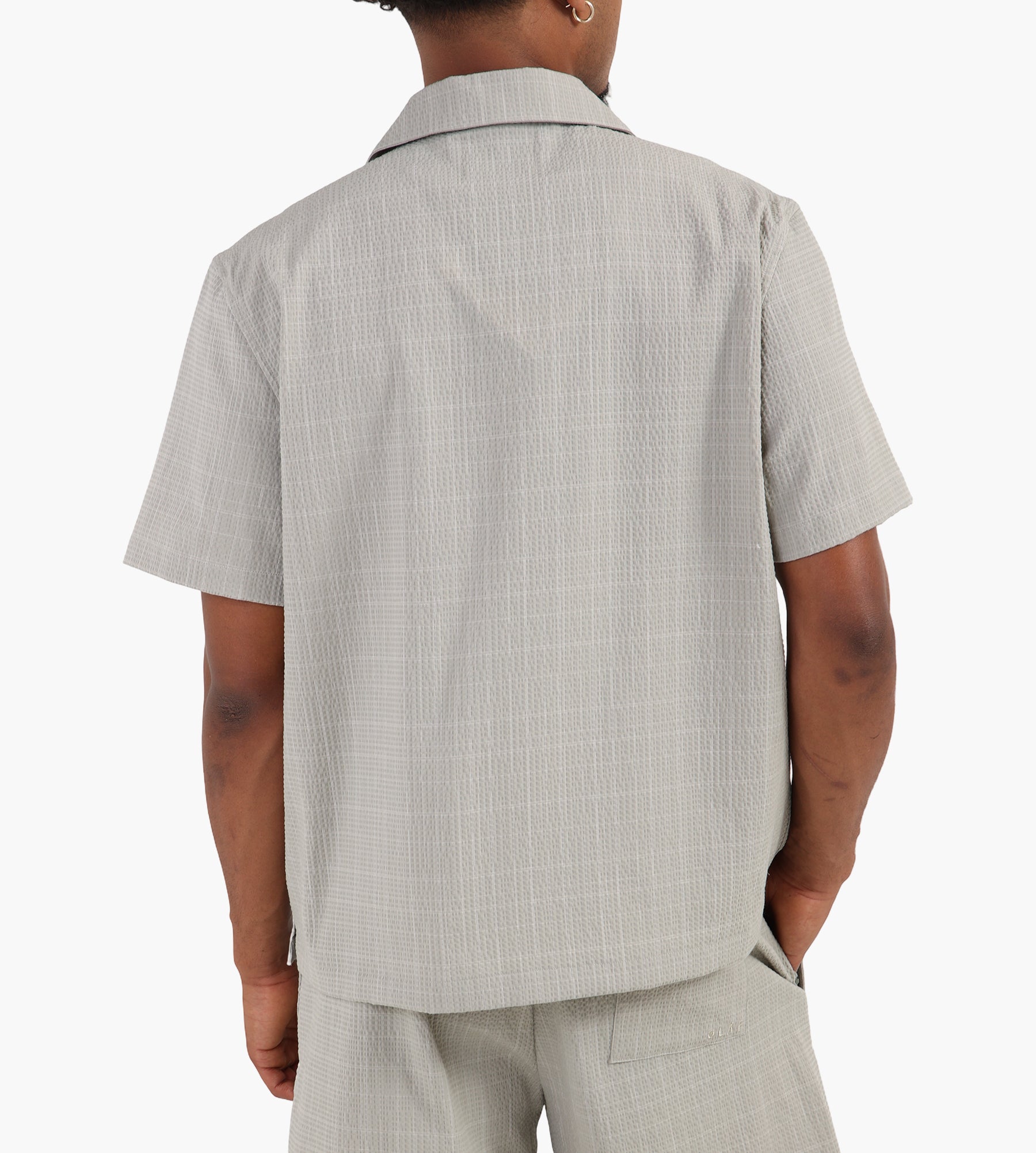 OLAF Fine Check Camp Shirt Light Sage