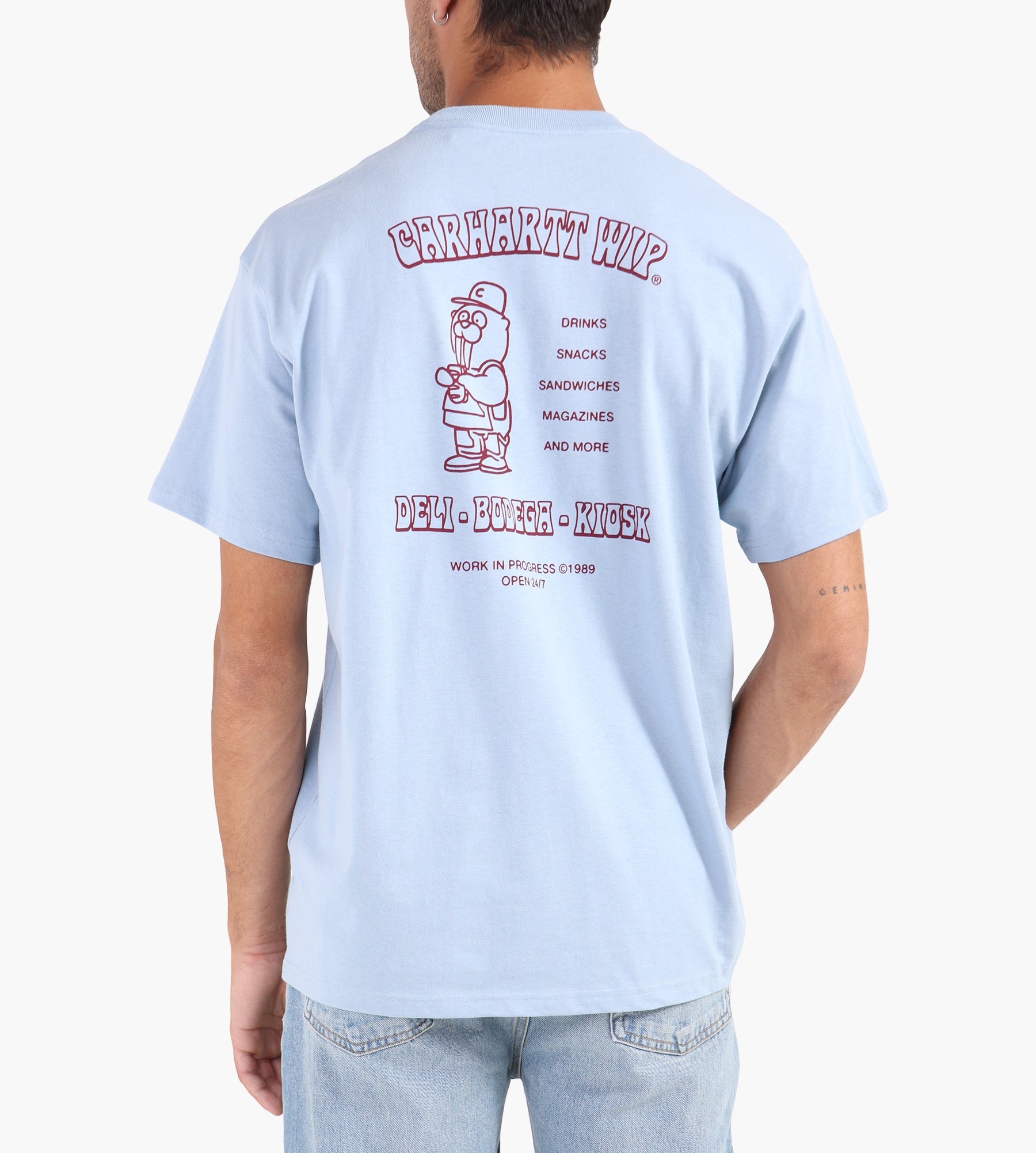 Carhartt WIP Sandwich T-Shirt Blue Fog