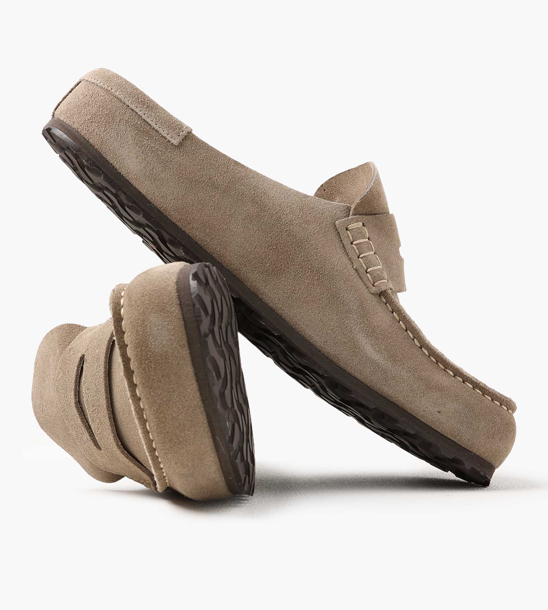 Birkenstock Naples Wrapped Suede Leather Taupe