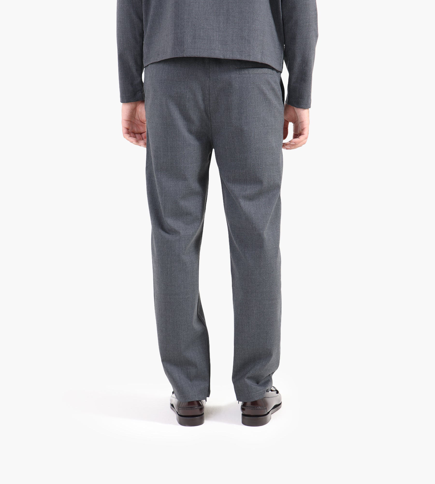 Filling Pieces Coach Pants Twill Wool Grey