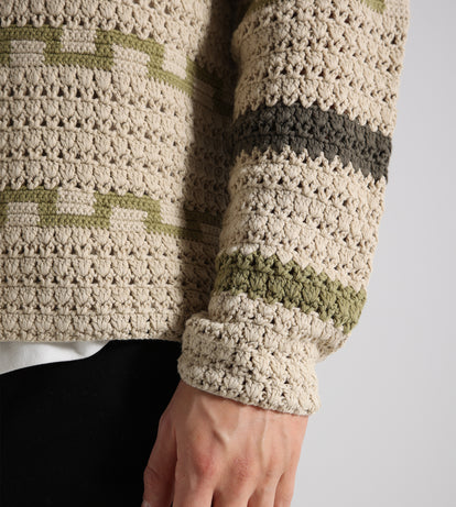 NN.07 Frank Crochet 6693 Green Stripe