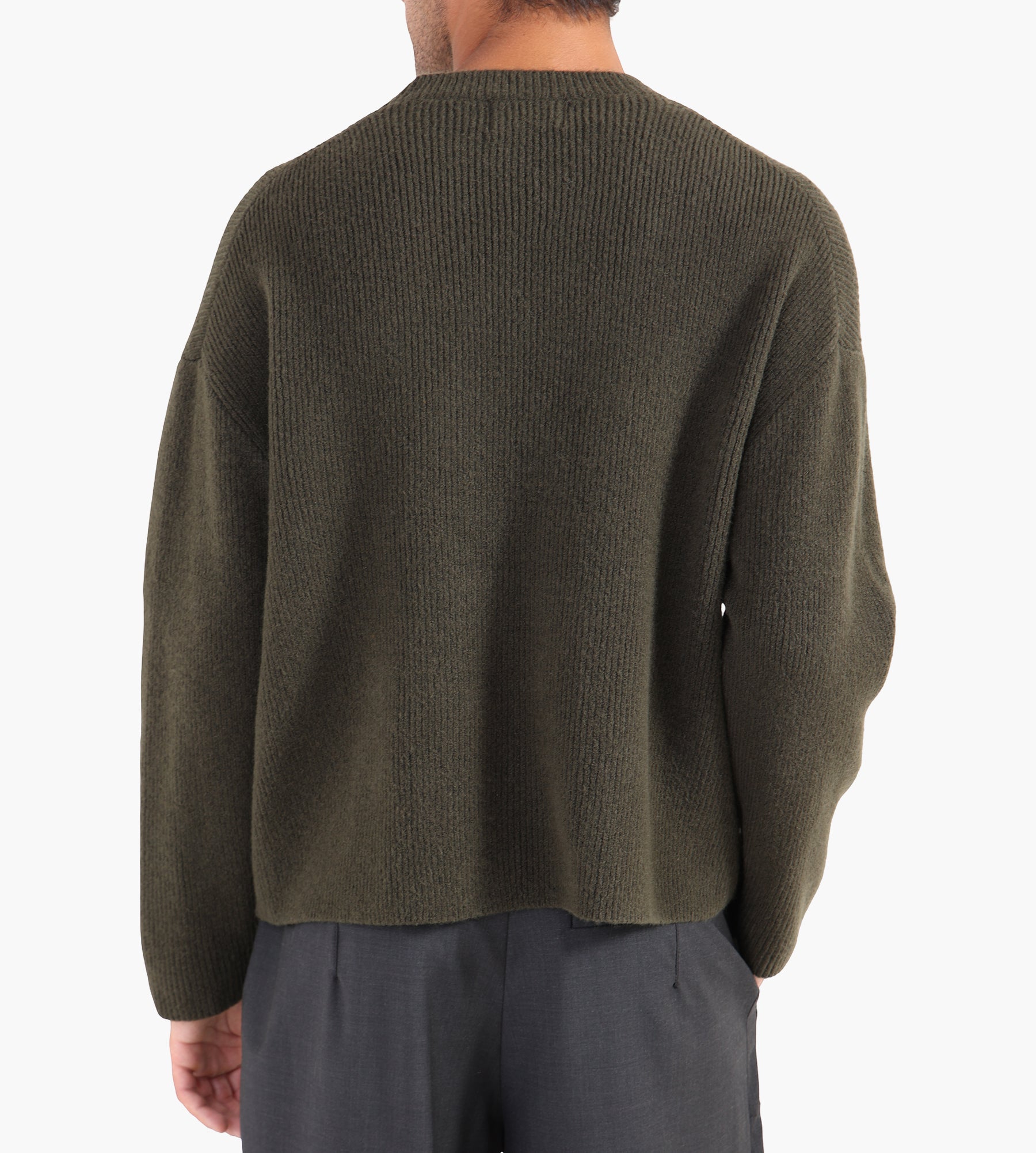 OLAF Signature Knitted Crewneck Olive Night