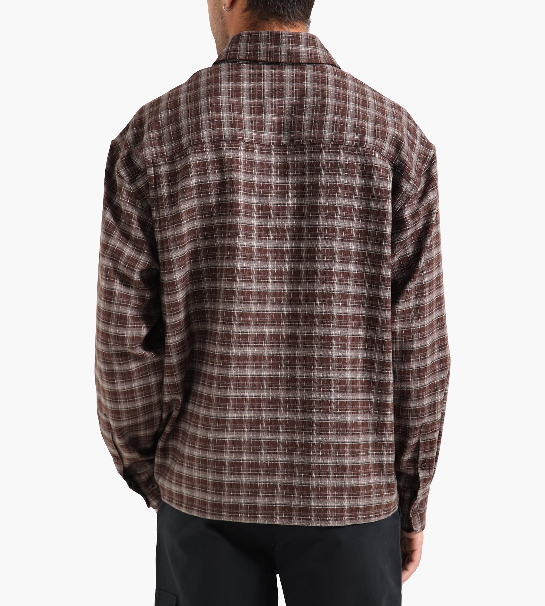 OLAF Plaid Boxy Shirt Hot Fudge