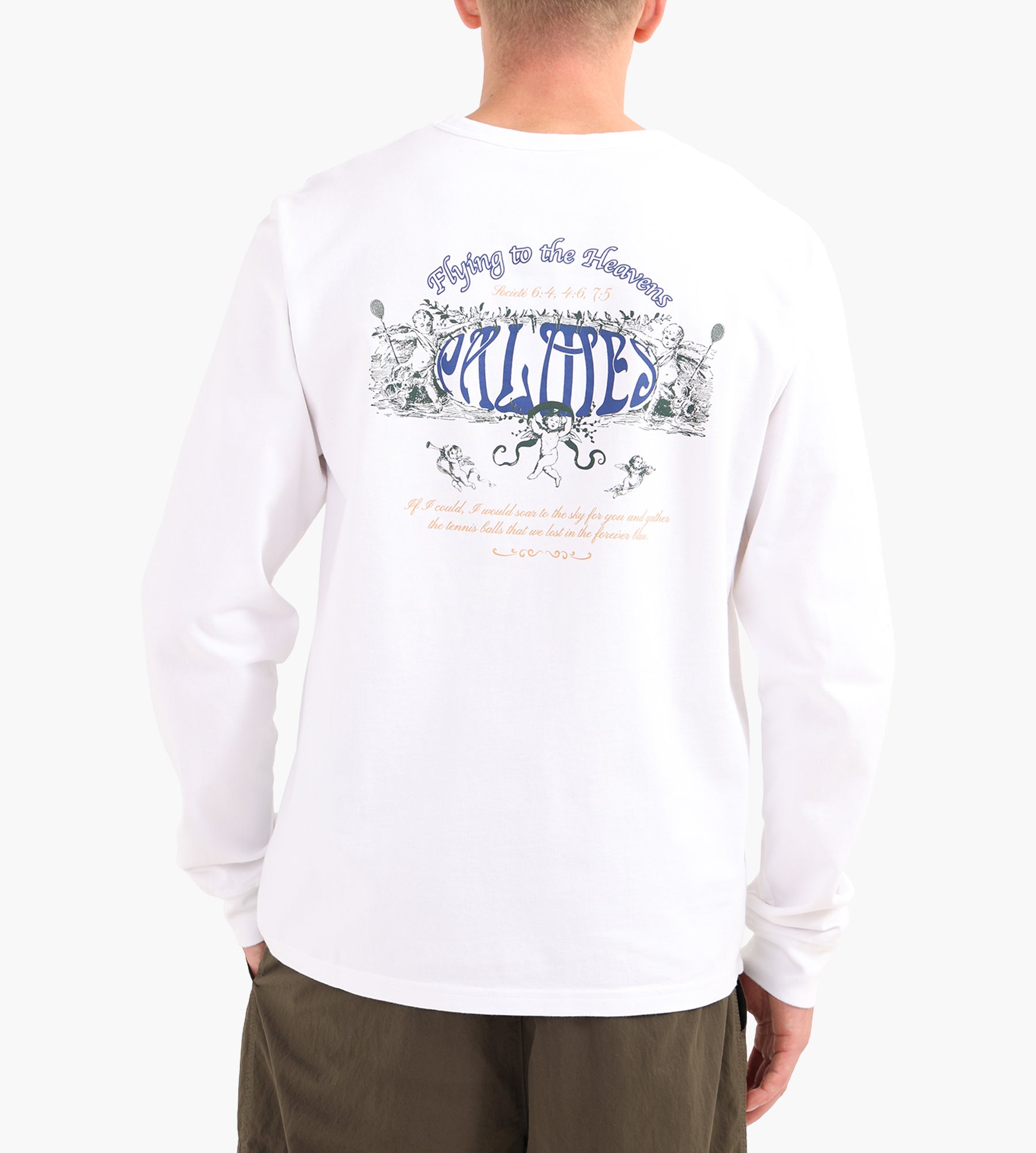 Palmes Angels Longsleeve White