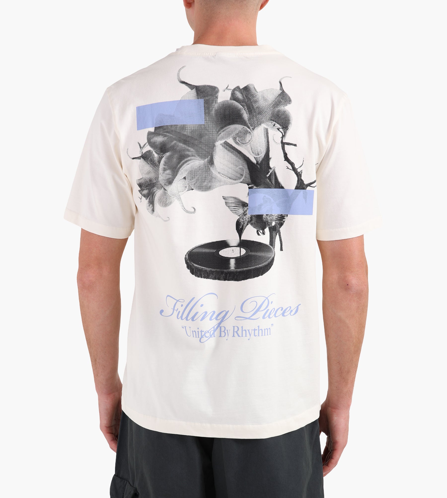 Filling Pieces T-shirt Grammophone Antique White