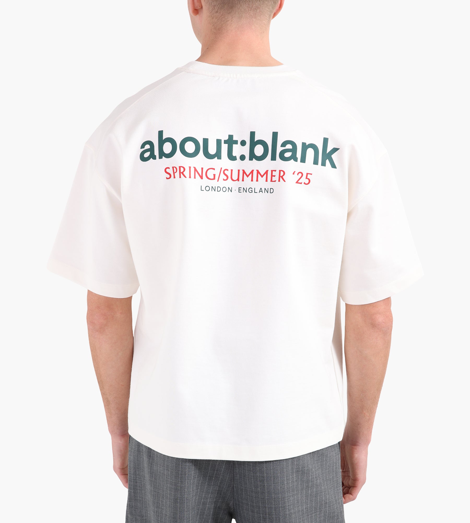 about:blank Tour T-Shirt Oat Red Green