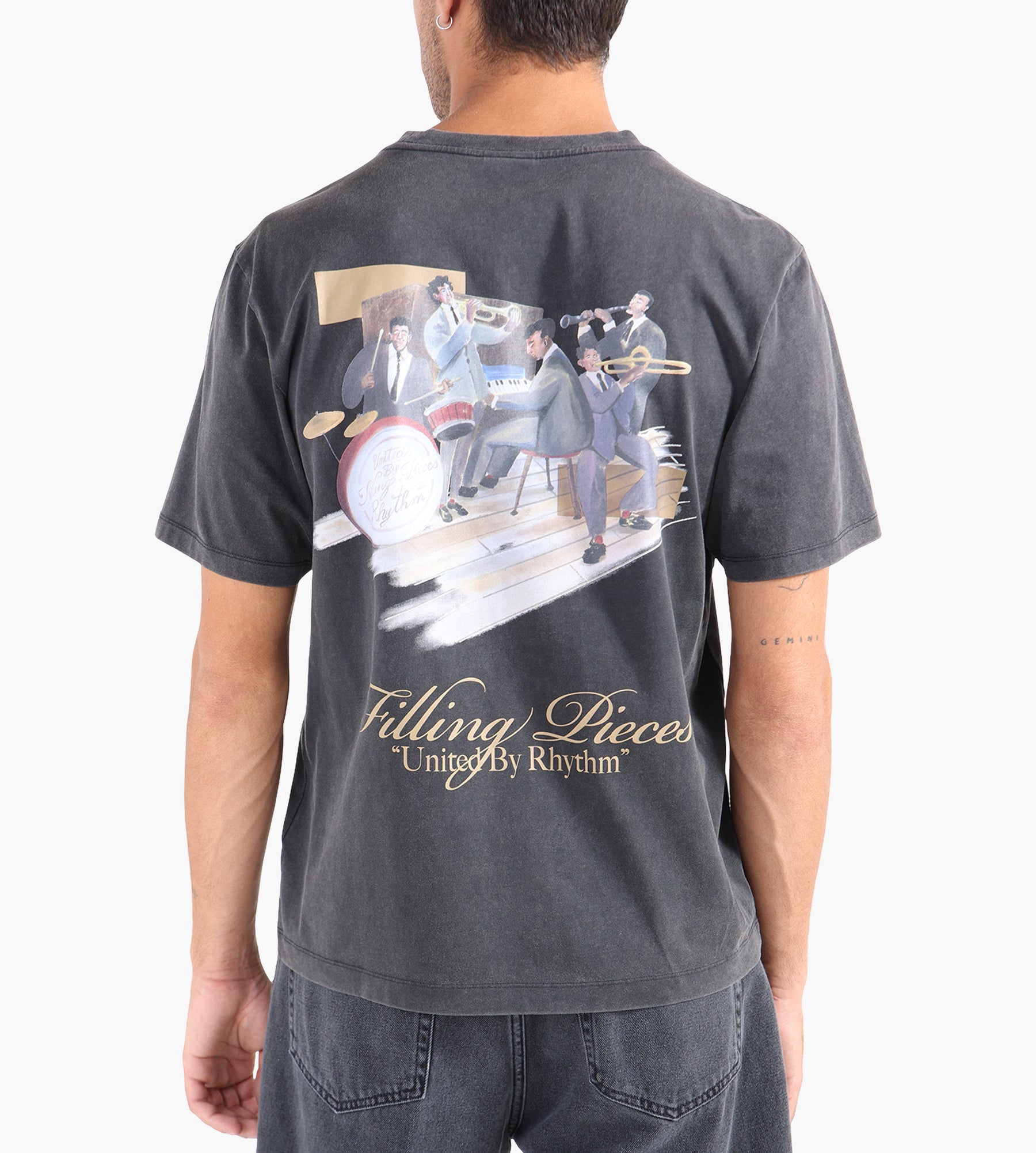 Filling Pieces T-shirt Band Vintage Black