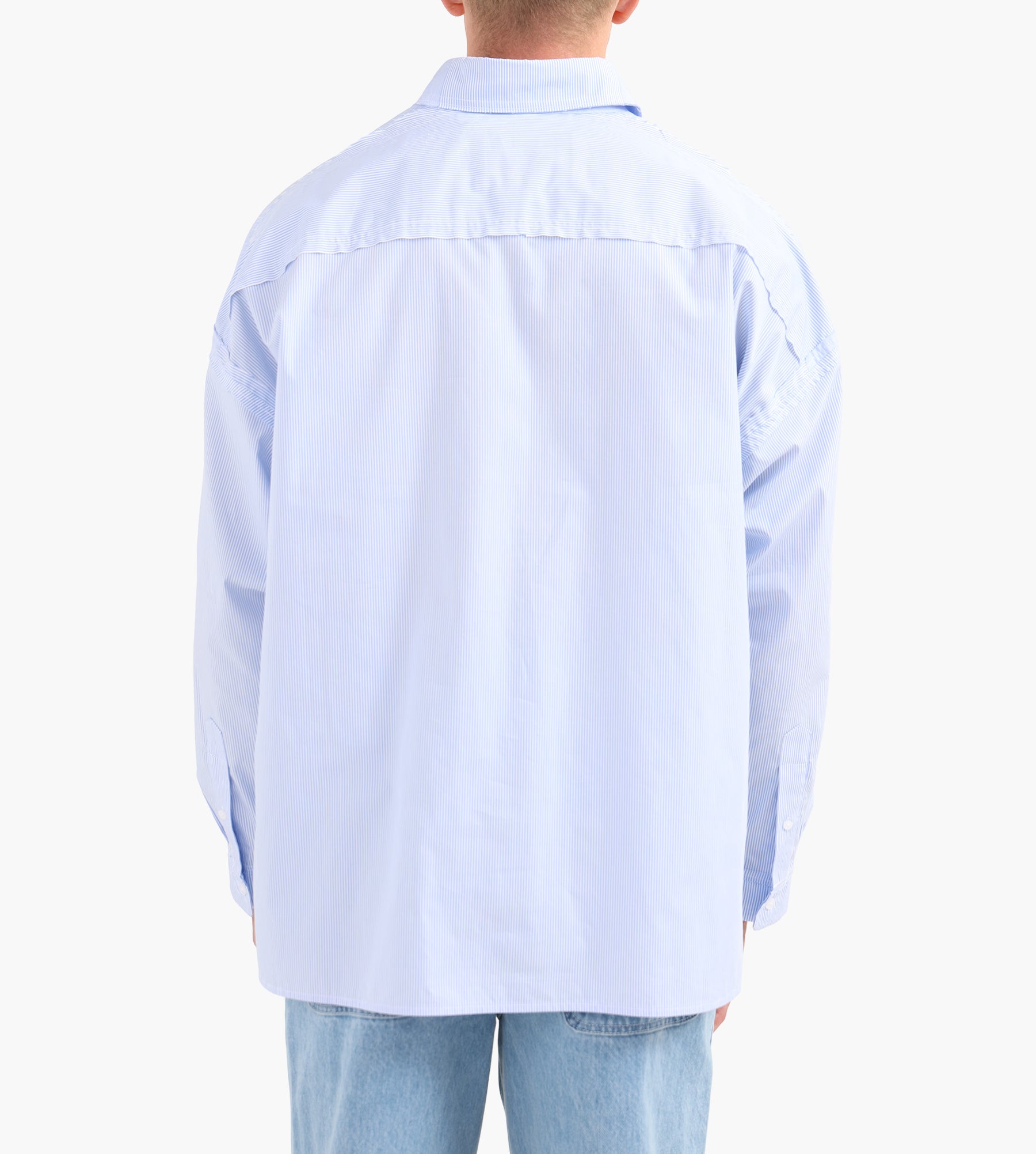 New Amsterdam Surf Association Raw Edge Fluid Shirt Blue White