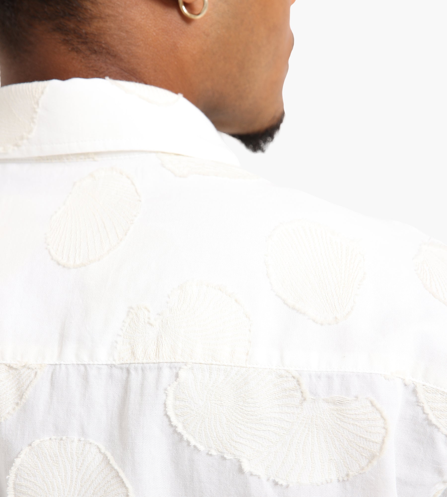 NN.07 Freddy Short Sleeve Shirt NO PKT 5715 Ivory - NN.07 - Clothing