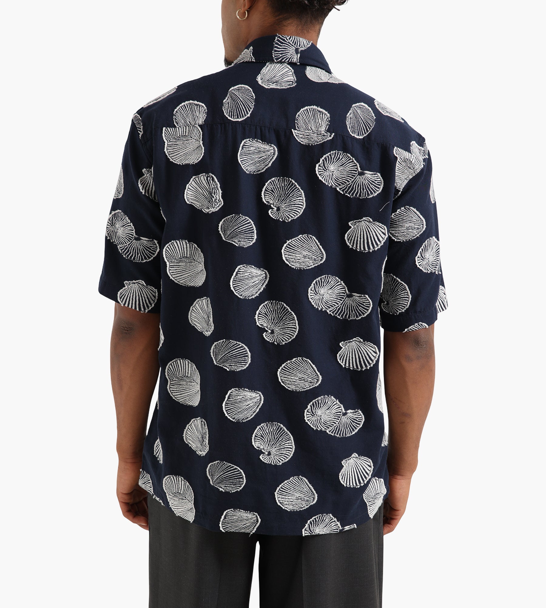 NN.07 Freddy Short Sleeve Shirt NO PKT 5715 Navy Blue