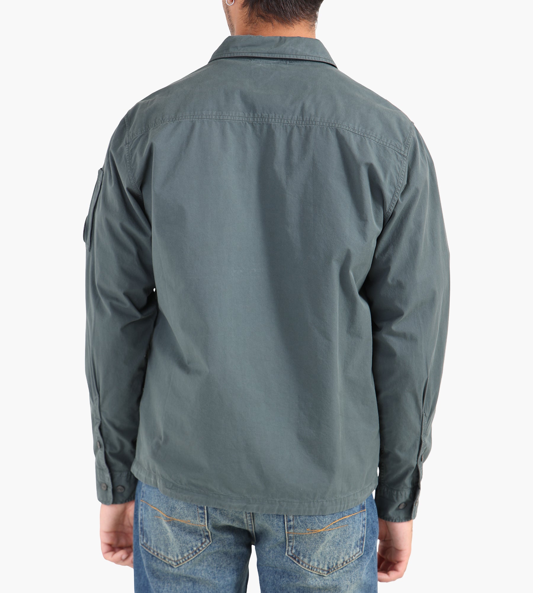 C.P. Company Organic Gabardine Overshirt Dark Shadow