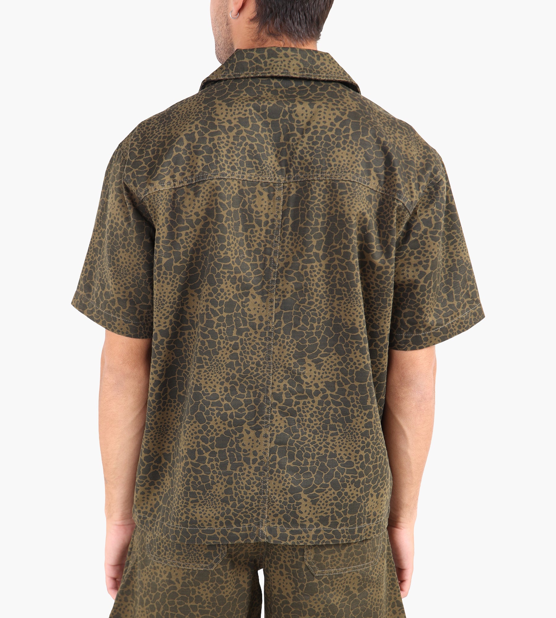 Libertine-Libertine Volcano Shirt 3627 Olive Camo