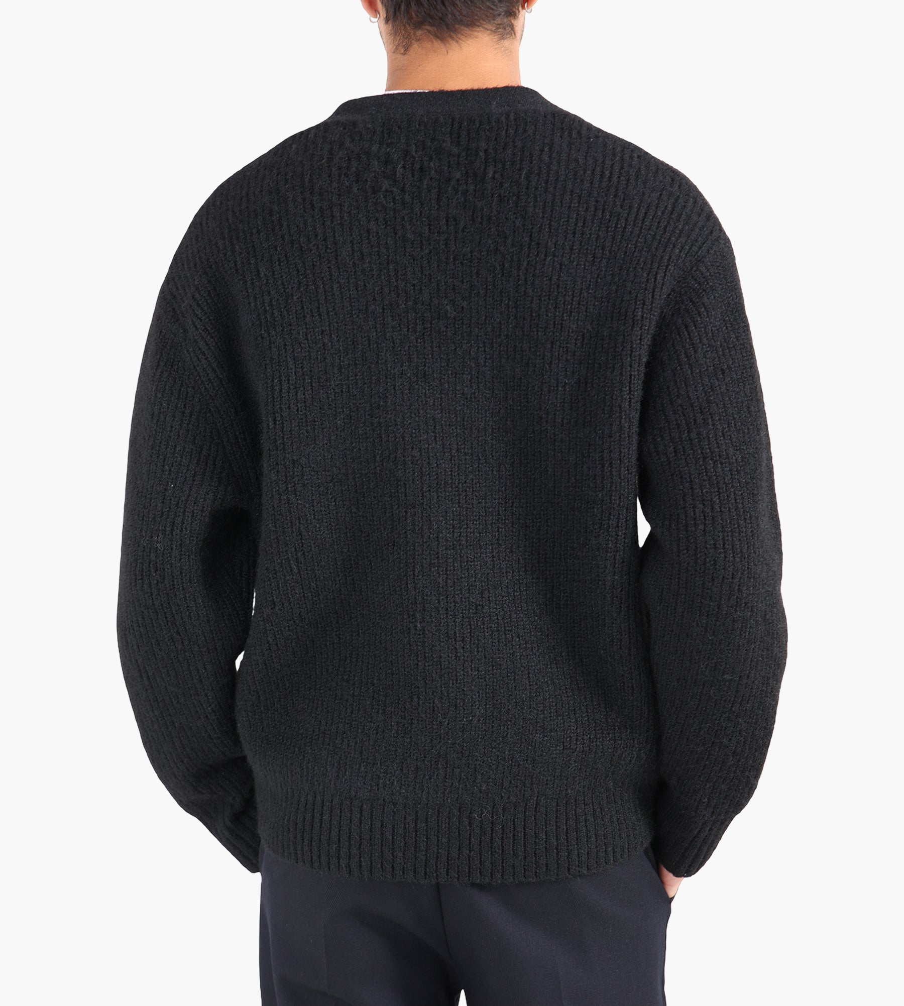OLAF Signature Knitted Cardigan Black
