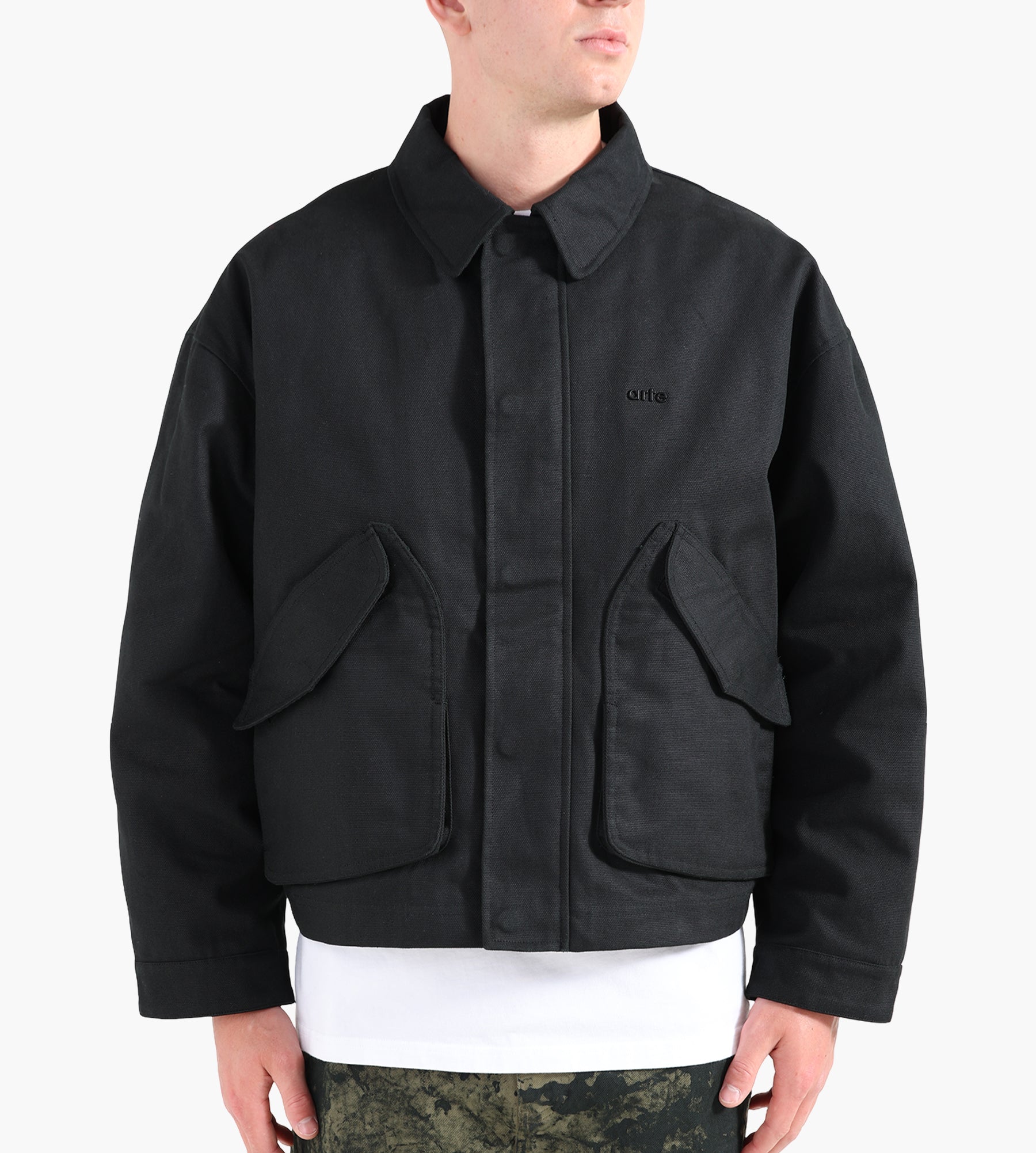 Arte Antwerp Inclined Pocket Jacket Black