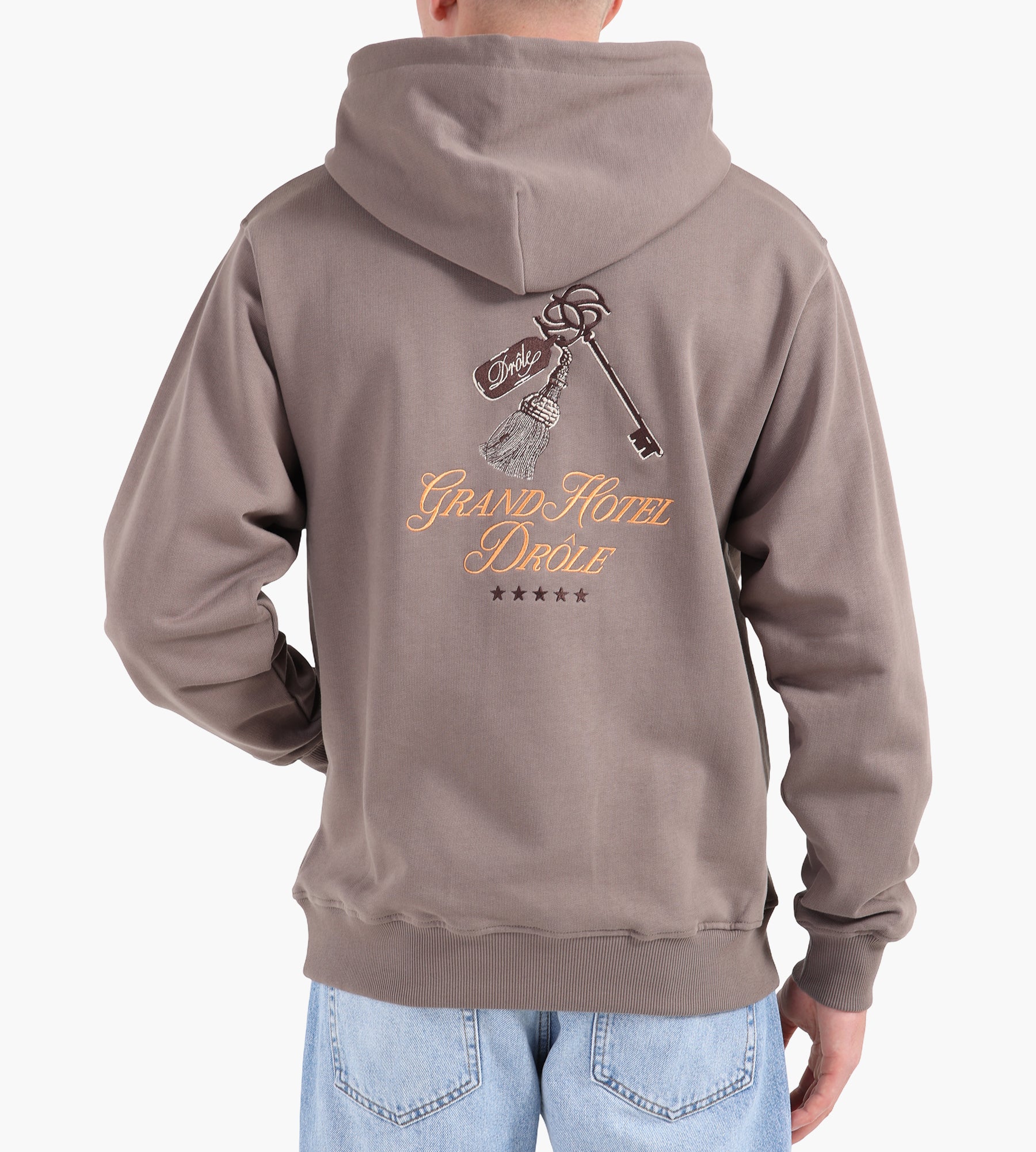 Drôle De Monsieur Le Hoodie Grand Hùtel Taupe