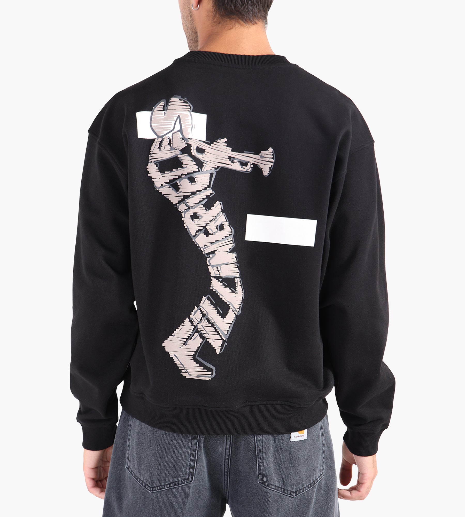 Filling Pieces Sweatshirt Trumpeteer Black