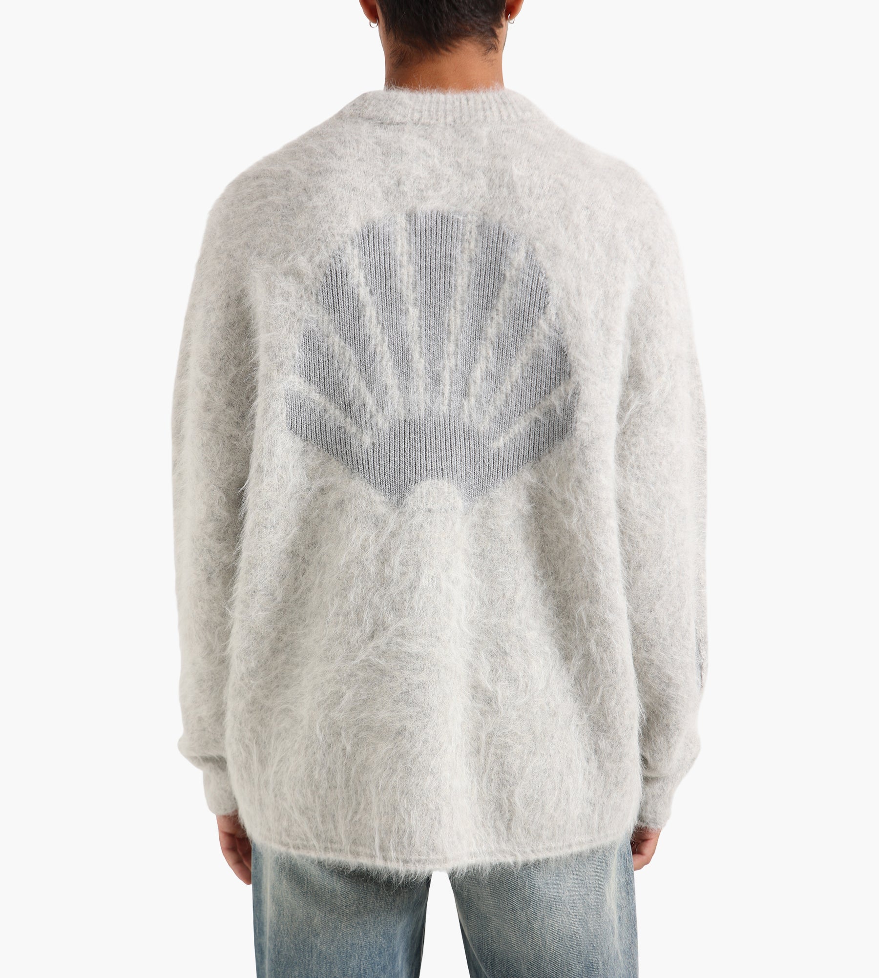New Amsterdam Surf Association Alpaca Blend Crewneck Grey Grey