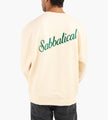 Sabbatical Script Logo Crewneck Vanilla Green