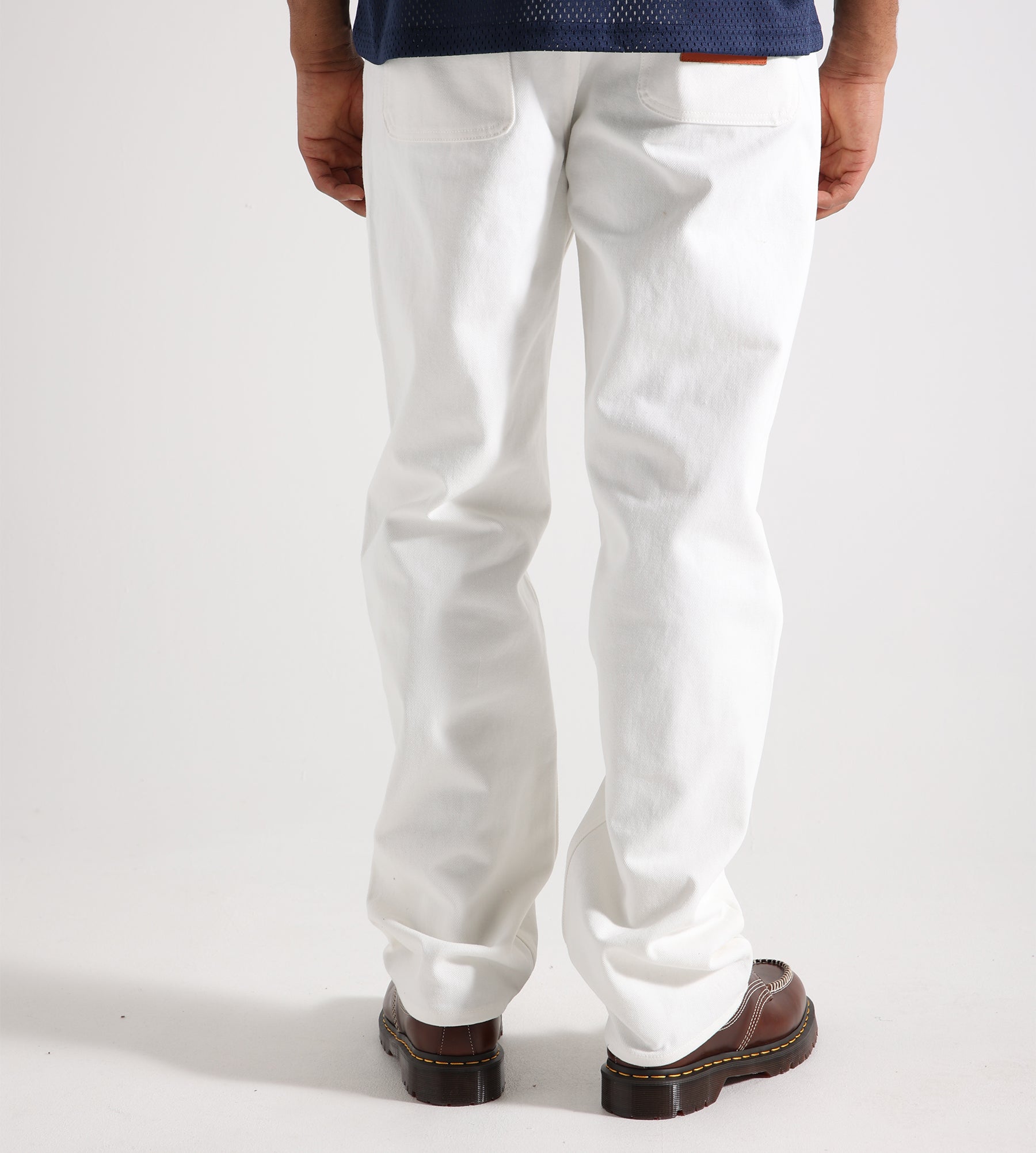 Bram's Fruit Denim Trouser White