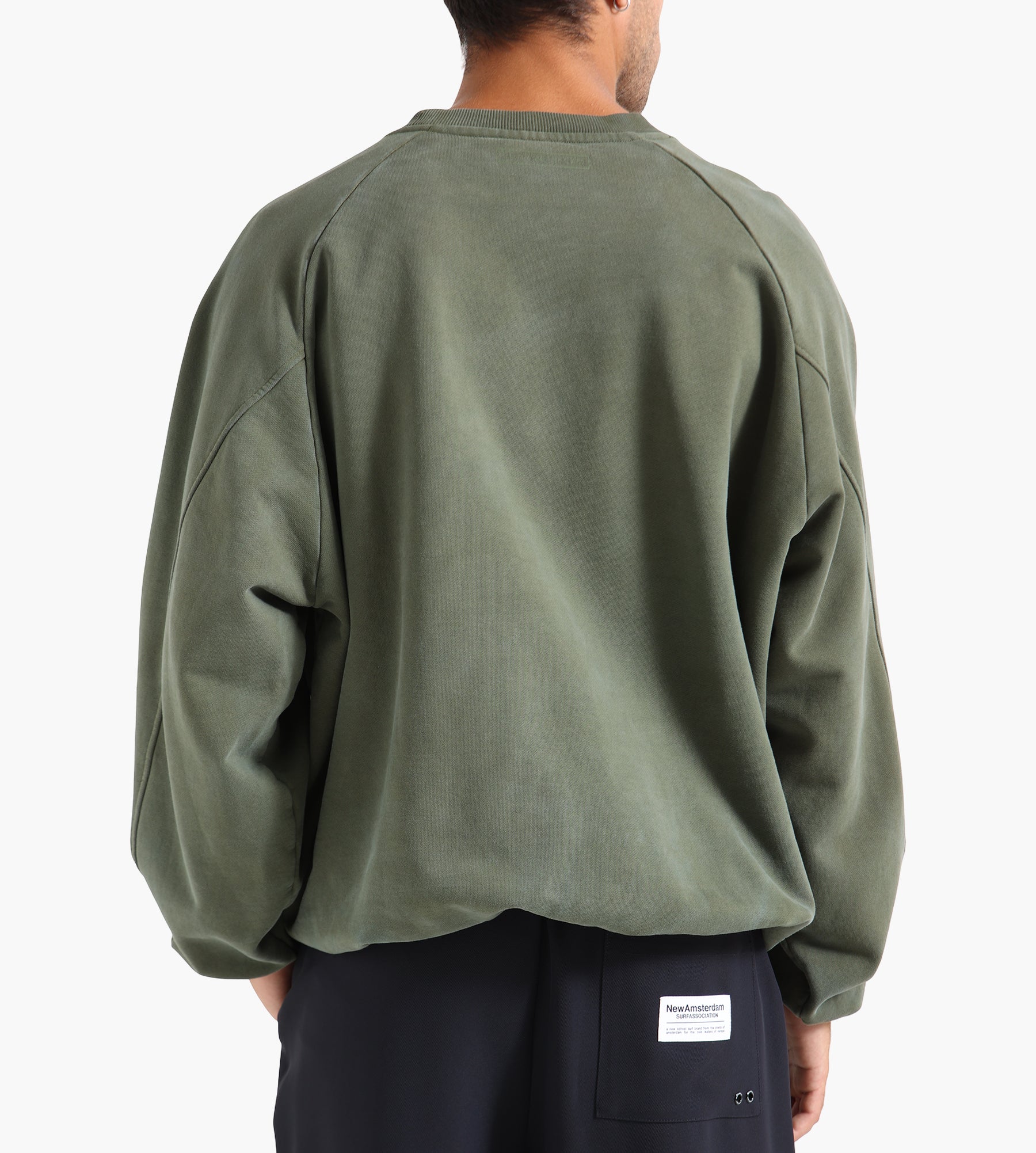 New Amsterdam Surf Association Inflatable Crewneck Olive