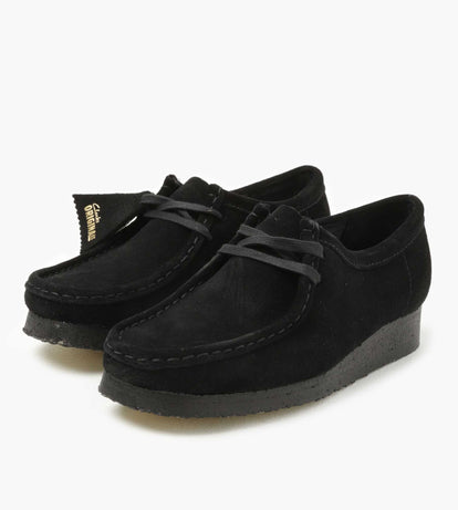 Clarks Originals W Wallabee. Black Suede