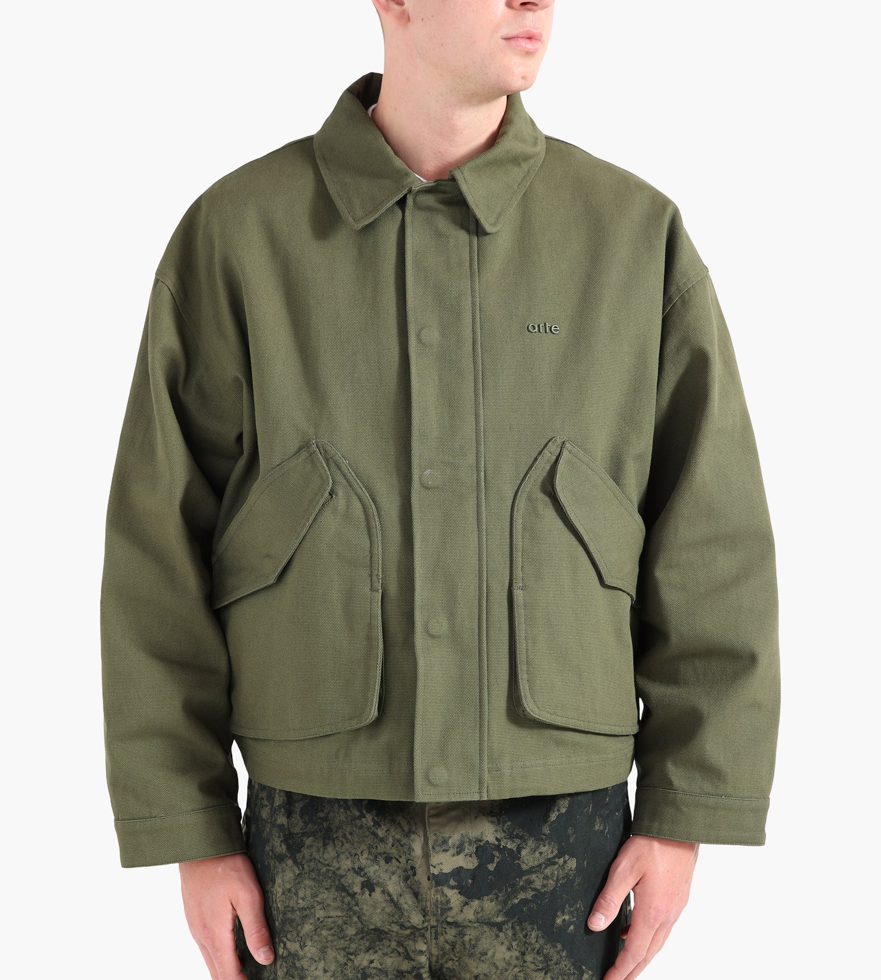 Arte Antwerp Inclined Pocket Jacket Green