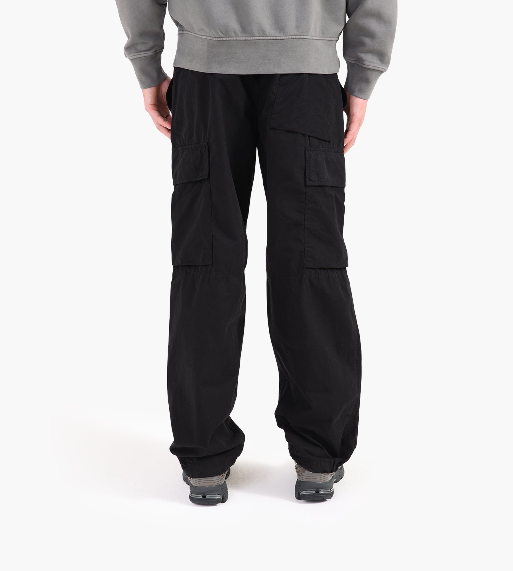 C.P. Company Microreps Peached Pfd Cargo Pant Black
