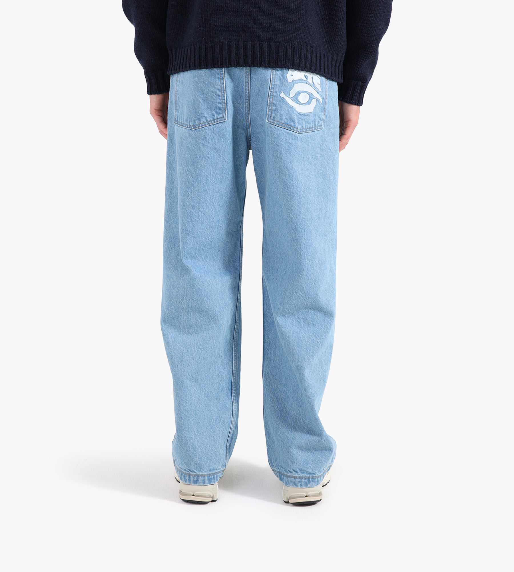 Arte Antwerp Back Pocket Graphic Pants Bleach