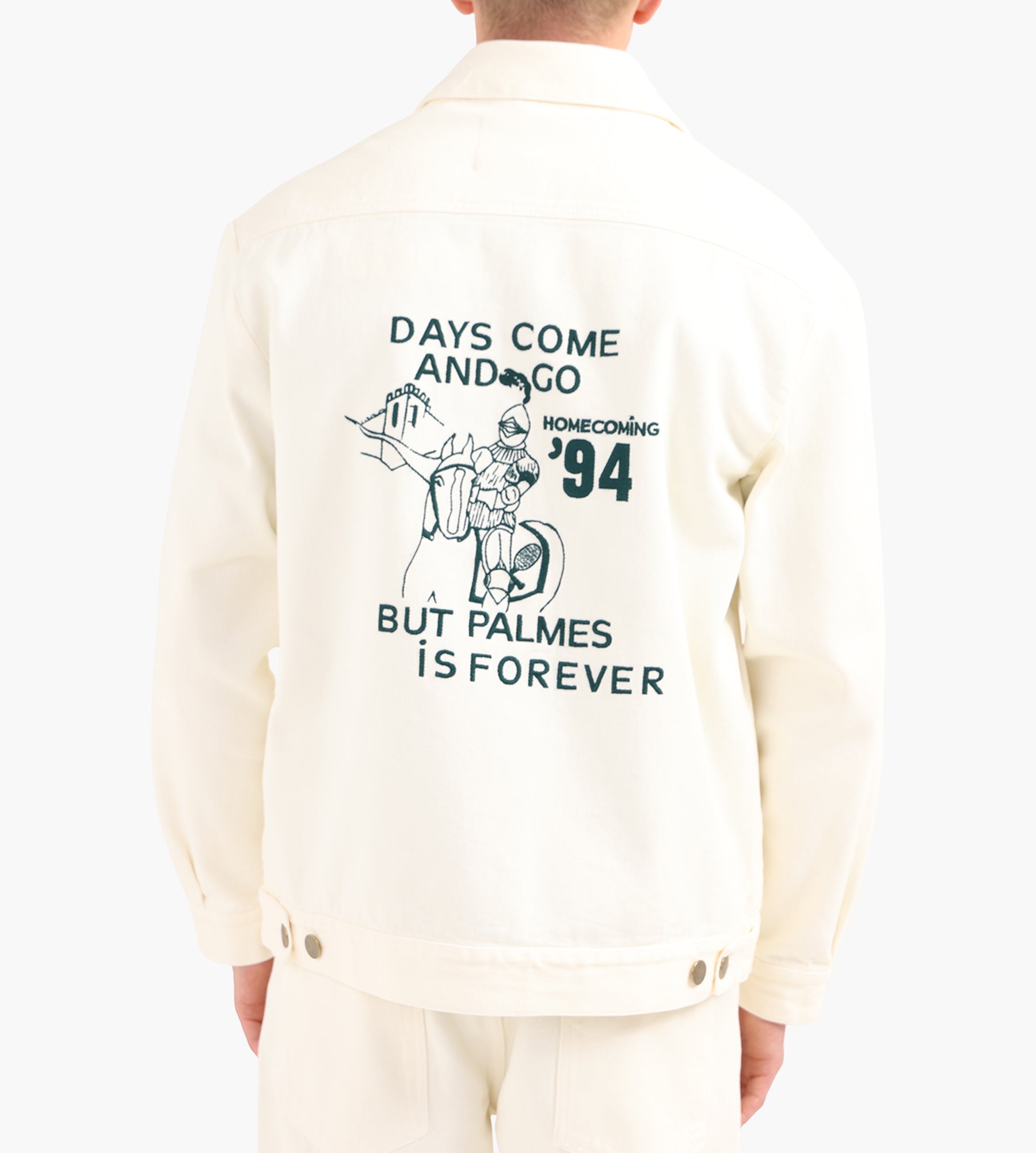 Palmes Forever Zip Jacket Broken White